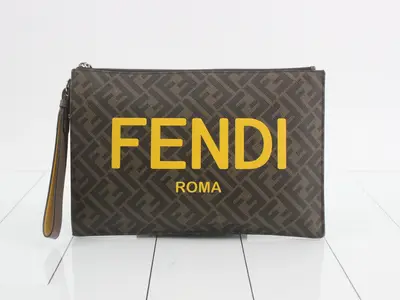 ZUCCA Second Bag, PVC, Brown x Yellow