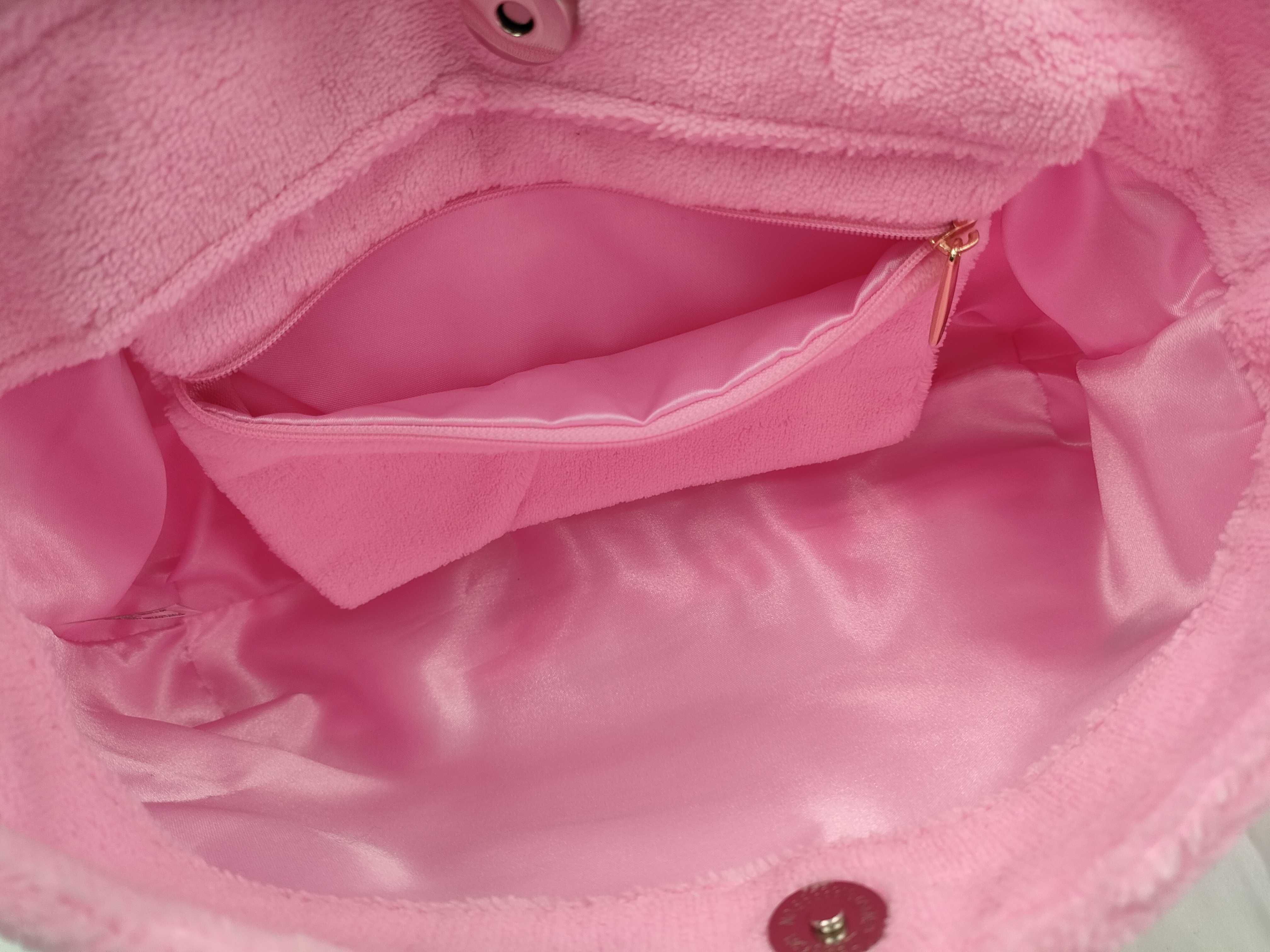 Coco Mark Pile Shoulder Bag, Pink, Silver Hardware, PRECISION Novelty Item — view 9