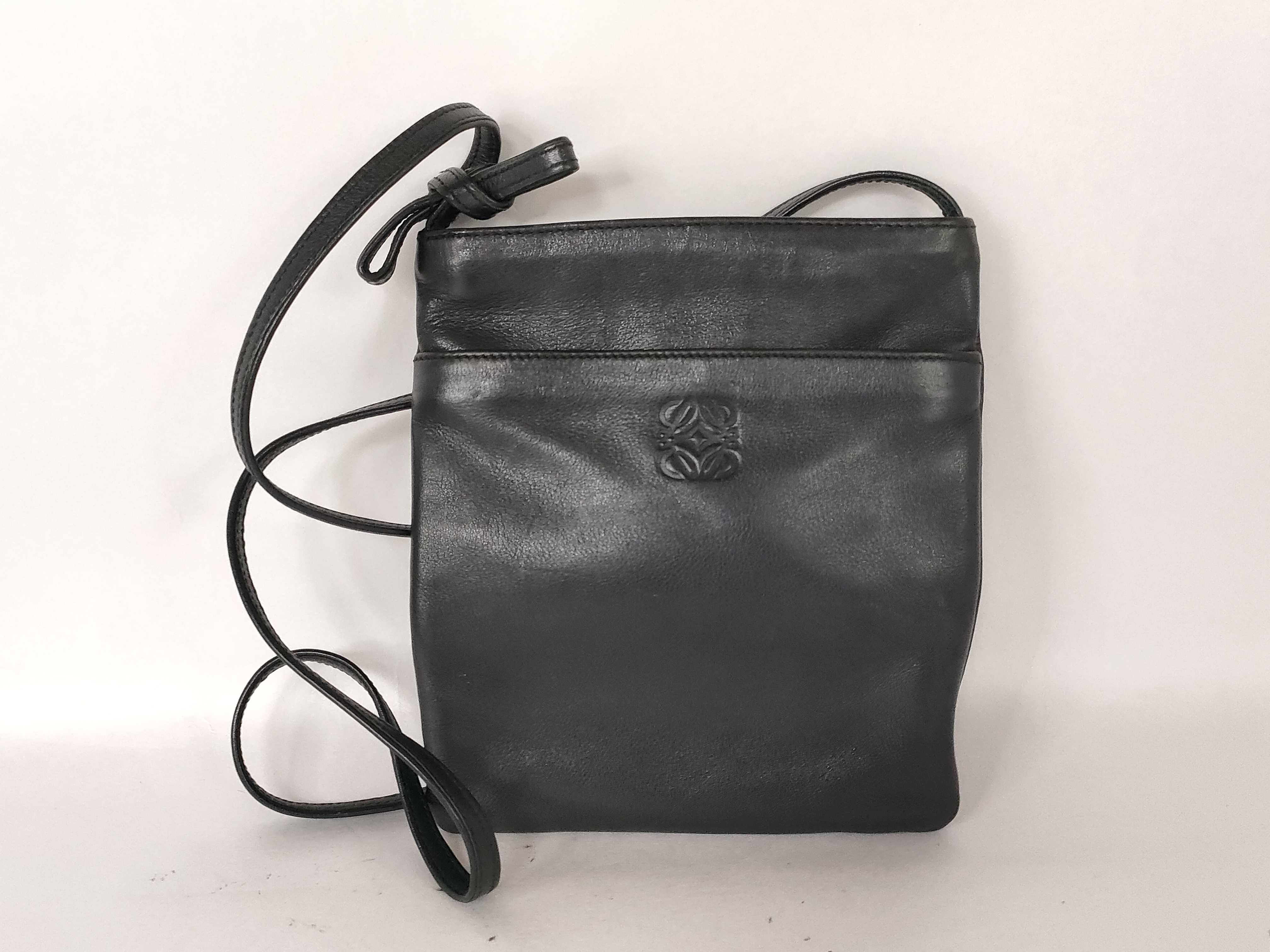 Anagram Sacoche Leather Shoulder Bag