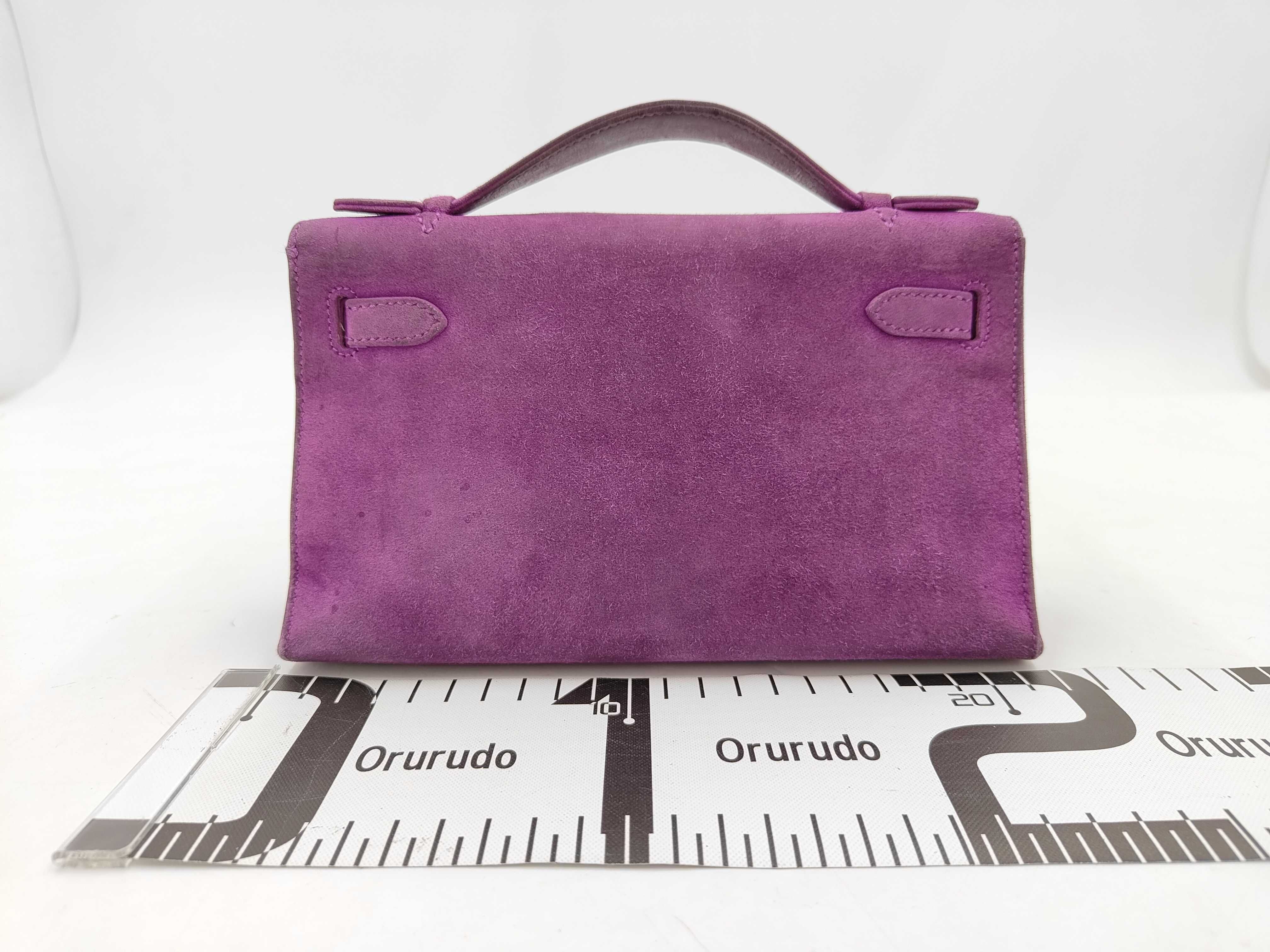 Pochette Kelly Doblis Purple Silver Hardware H Handbag — view 2