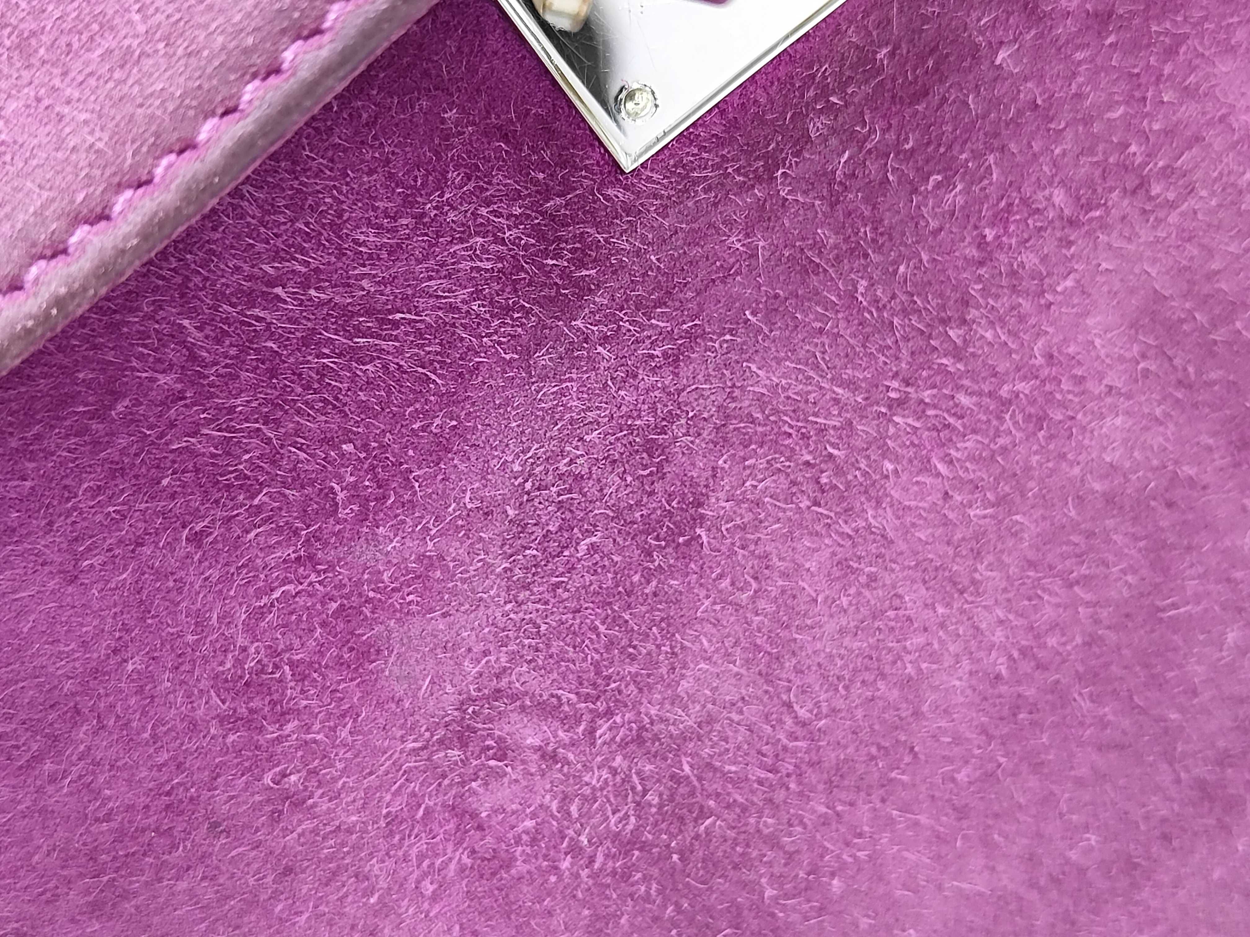 Pochette Kelly Doblis Purple Silver Hardware H Handbag — view 15