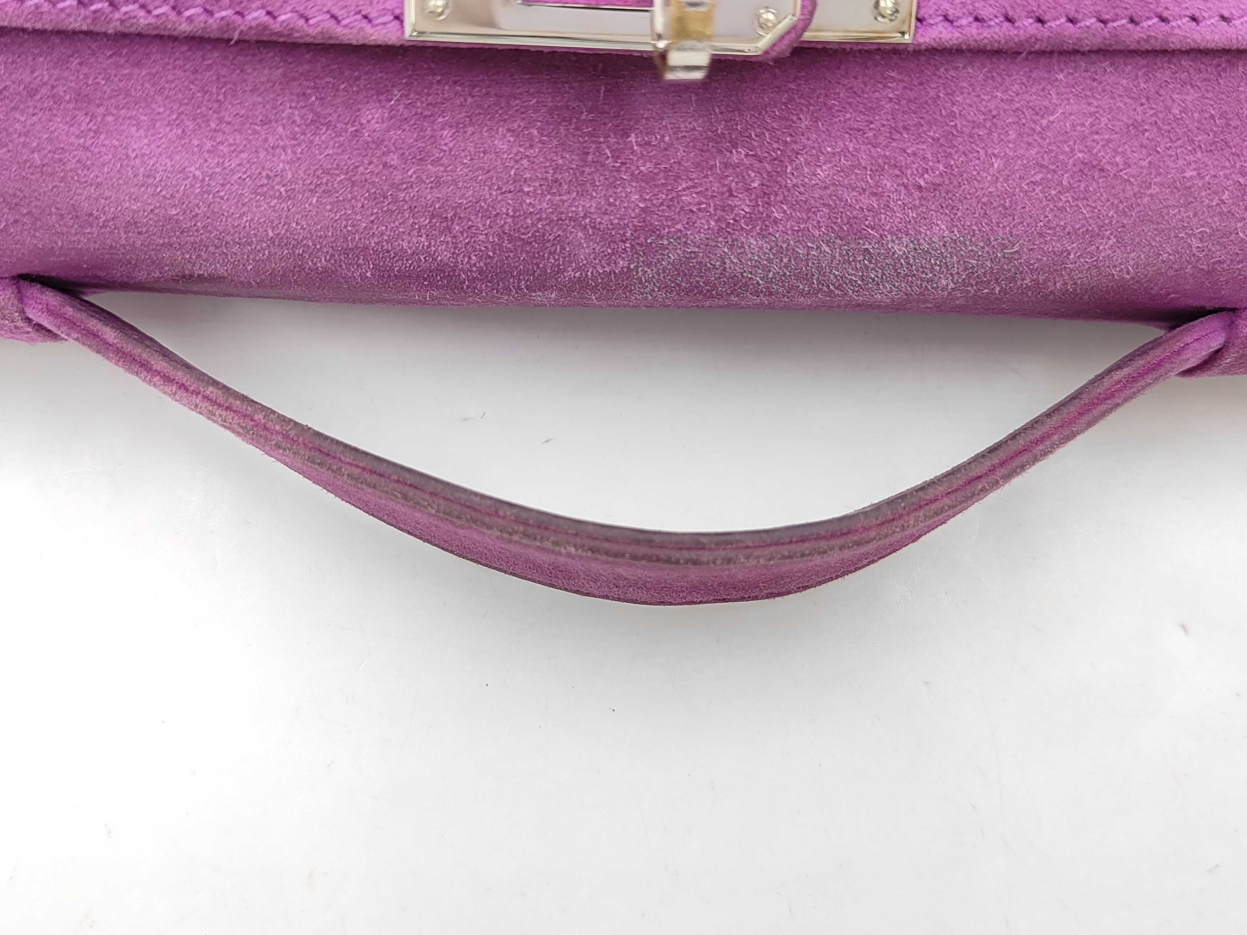 Pochette Kelly Doblis Purple Silver Hardware H Handbag — view 3
