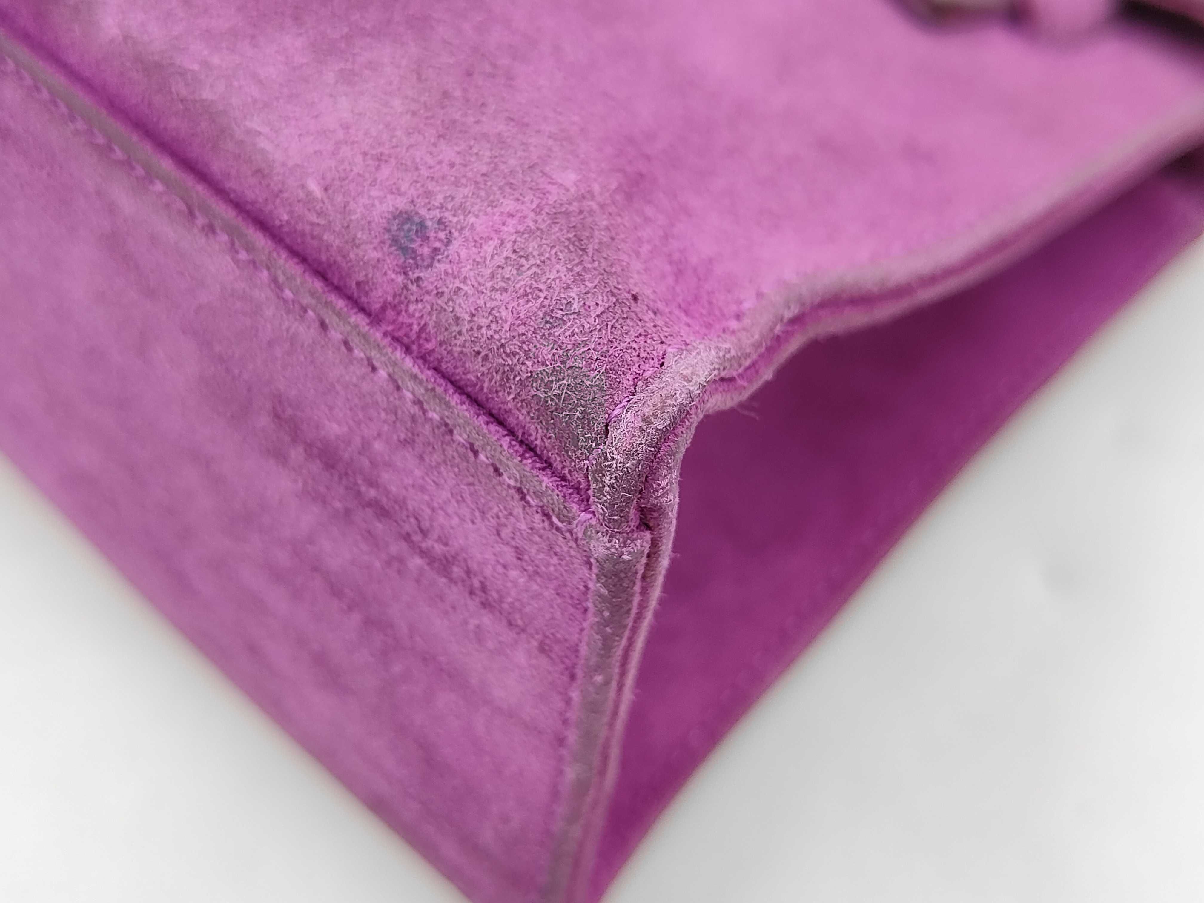 Pochette Kelly Doblis Purple Silver Hardware H Handbag — view 6