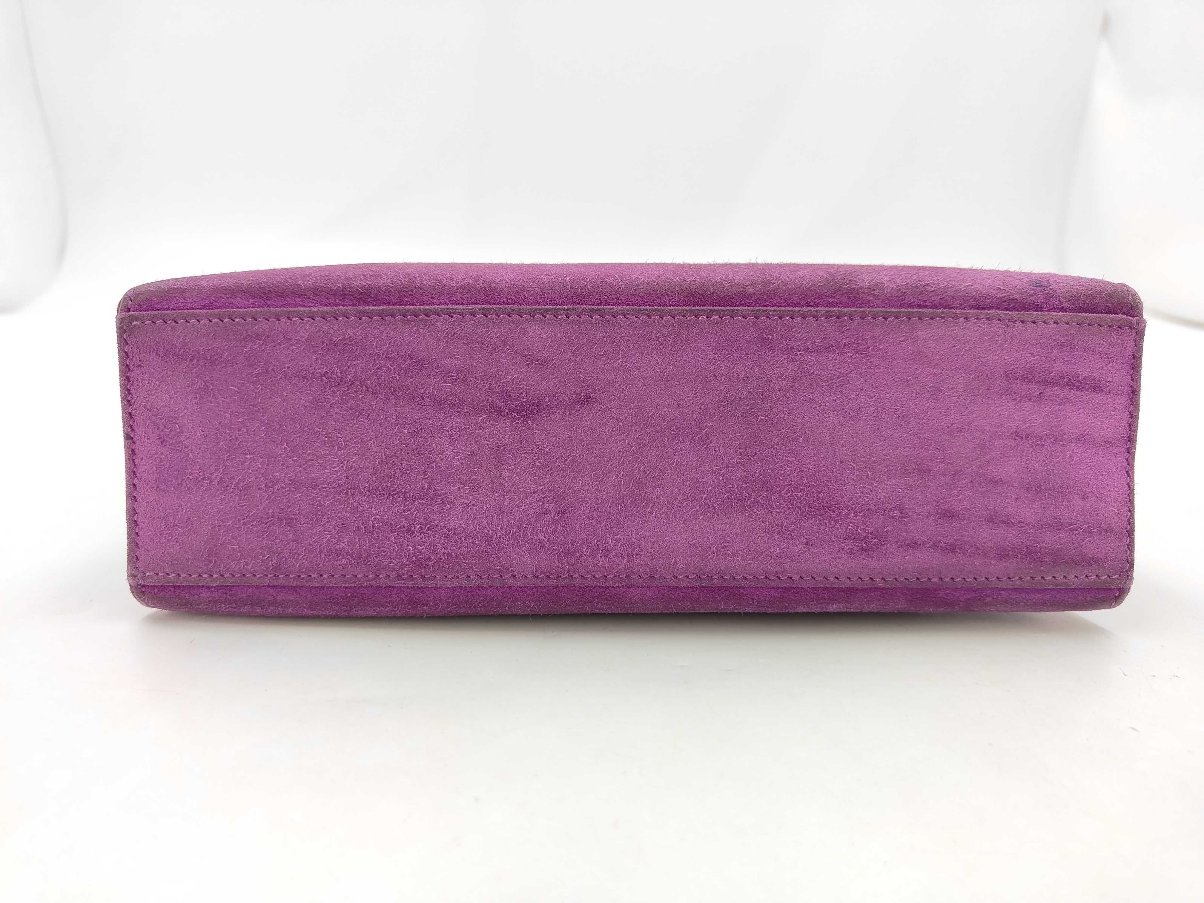 Pochette Kelly Doblis Purple Silver Hardware H Handbag — view 7