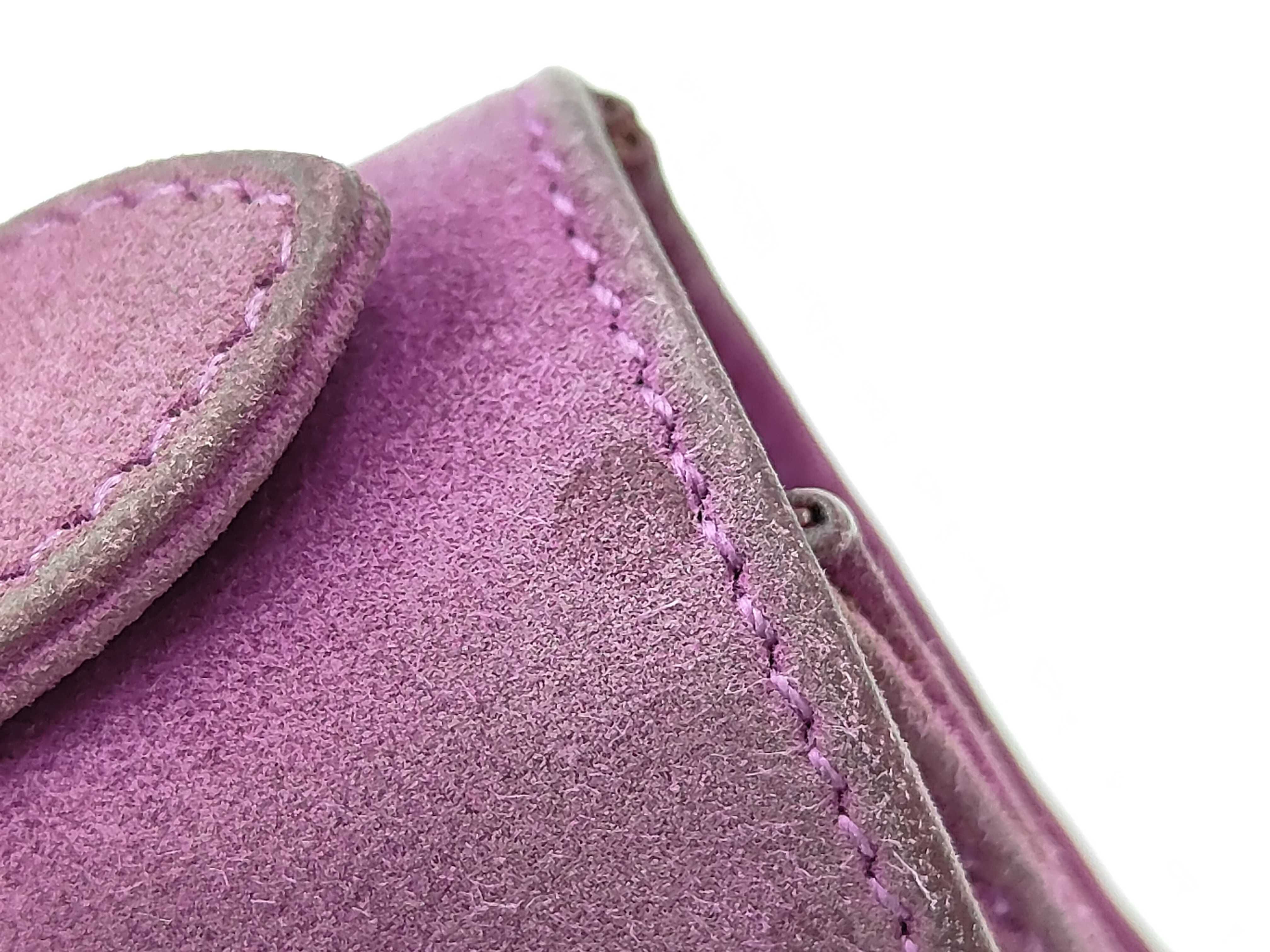 Pochette Kelly Doblis Purple Silver Hardware H Handbag — view 8