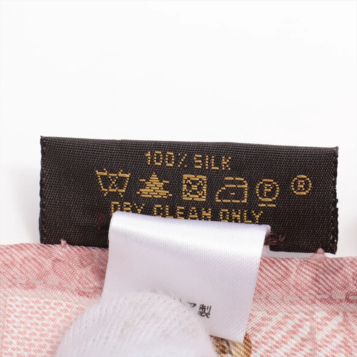 400505 Bandeau New Denim Scarf, Silk, Pink, — view 3