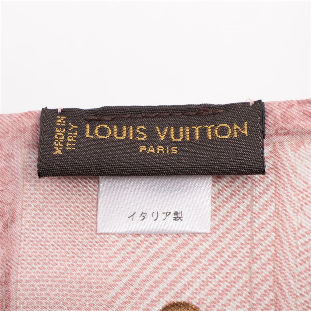 400505 Bandeau New Denim Scarf, Silk, Pink, — view 4