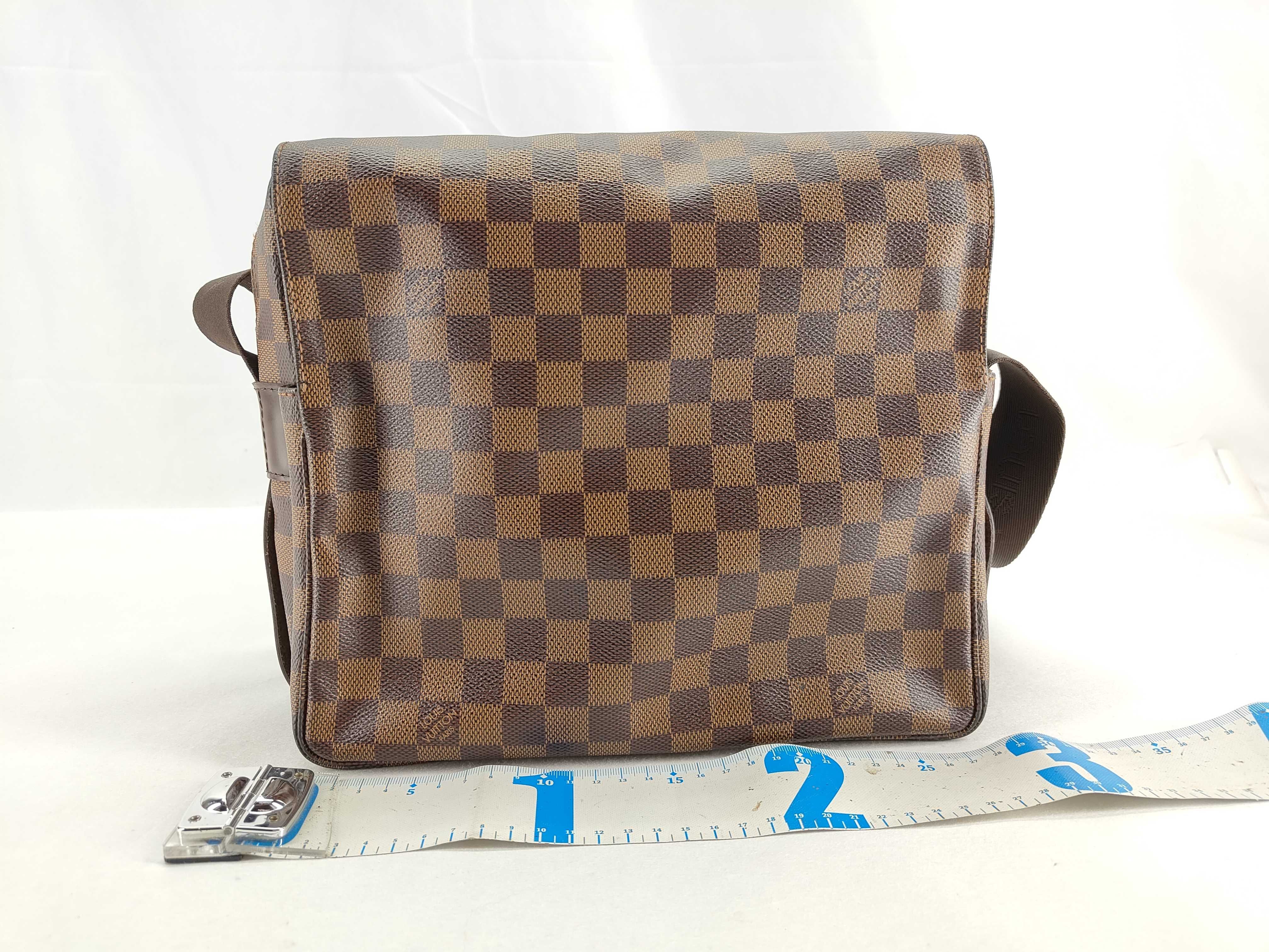 Damier PH- Damier Ebene Canvas Naviglio Shoulder Bag Brown — view 2