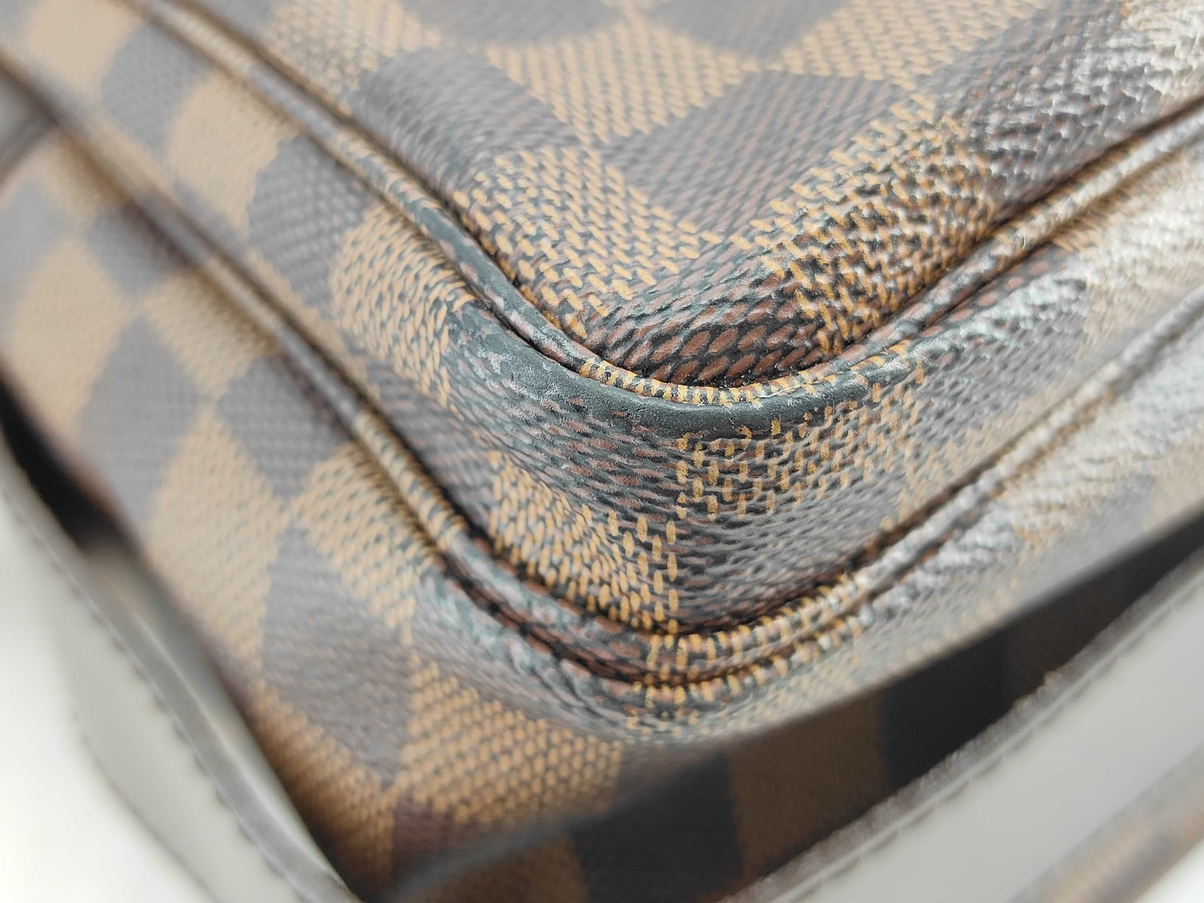 Damier PH- Damier Ebene Canvas Naviglio Shoulder Bag Brown — view 8