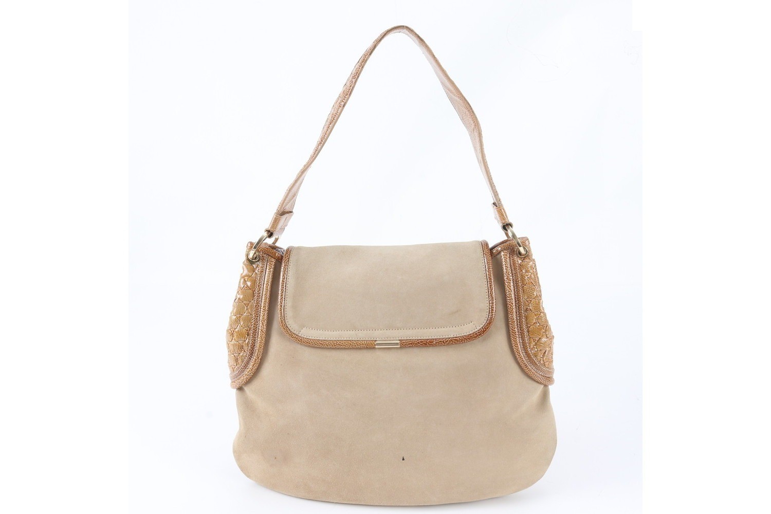 Flap shoulder bag, handbag, genuine leather — view 3