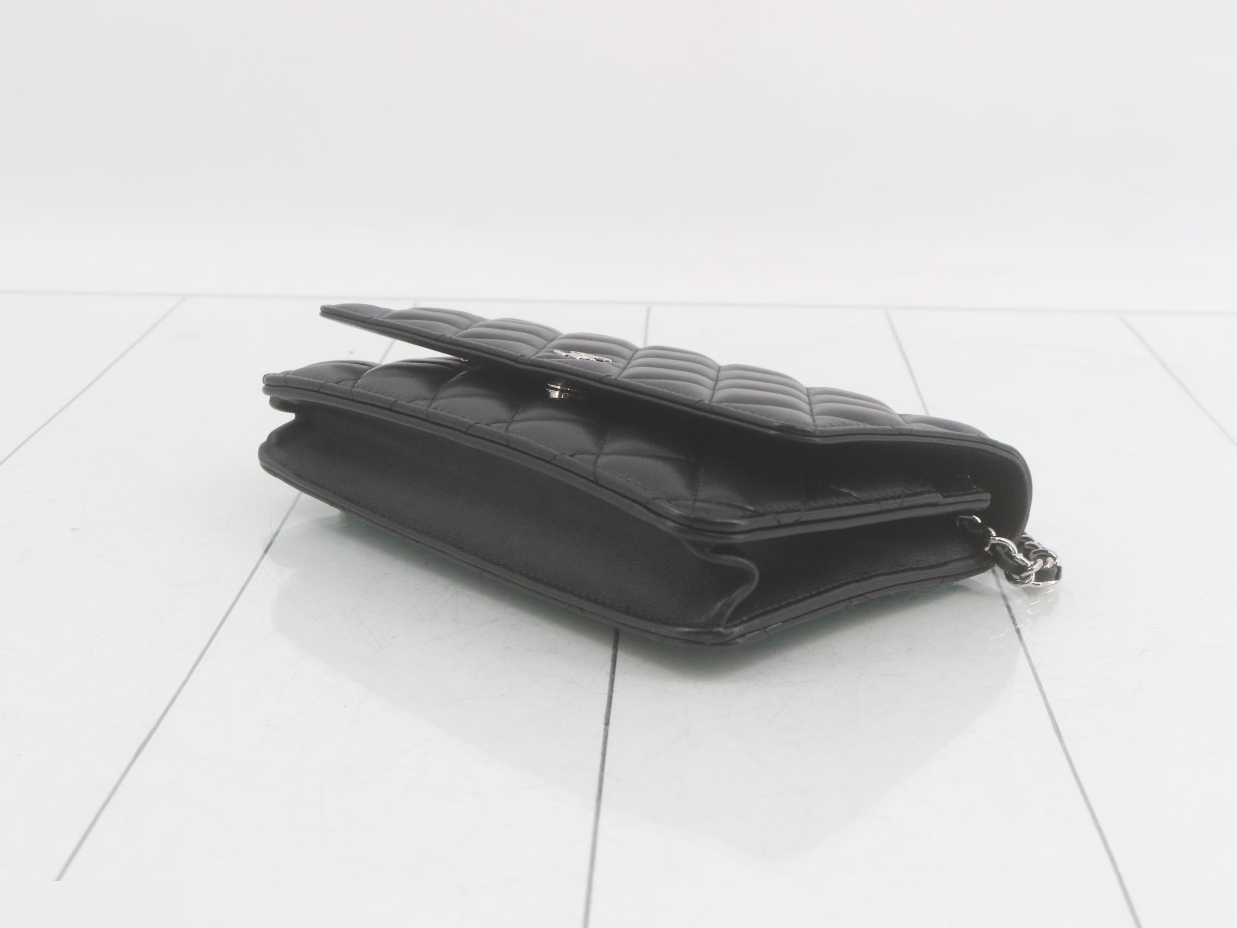 Matelassé Chain Shoulder Bag — view 6