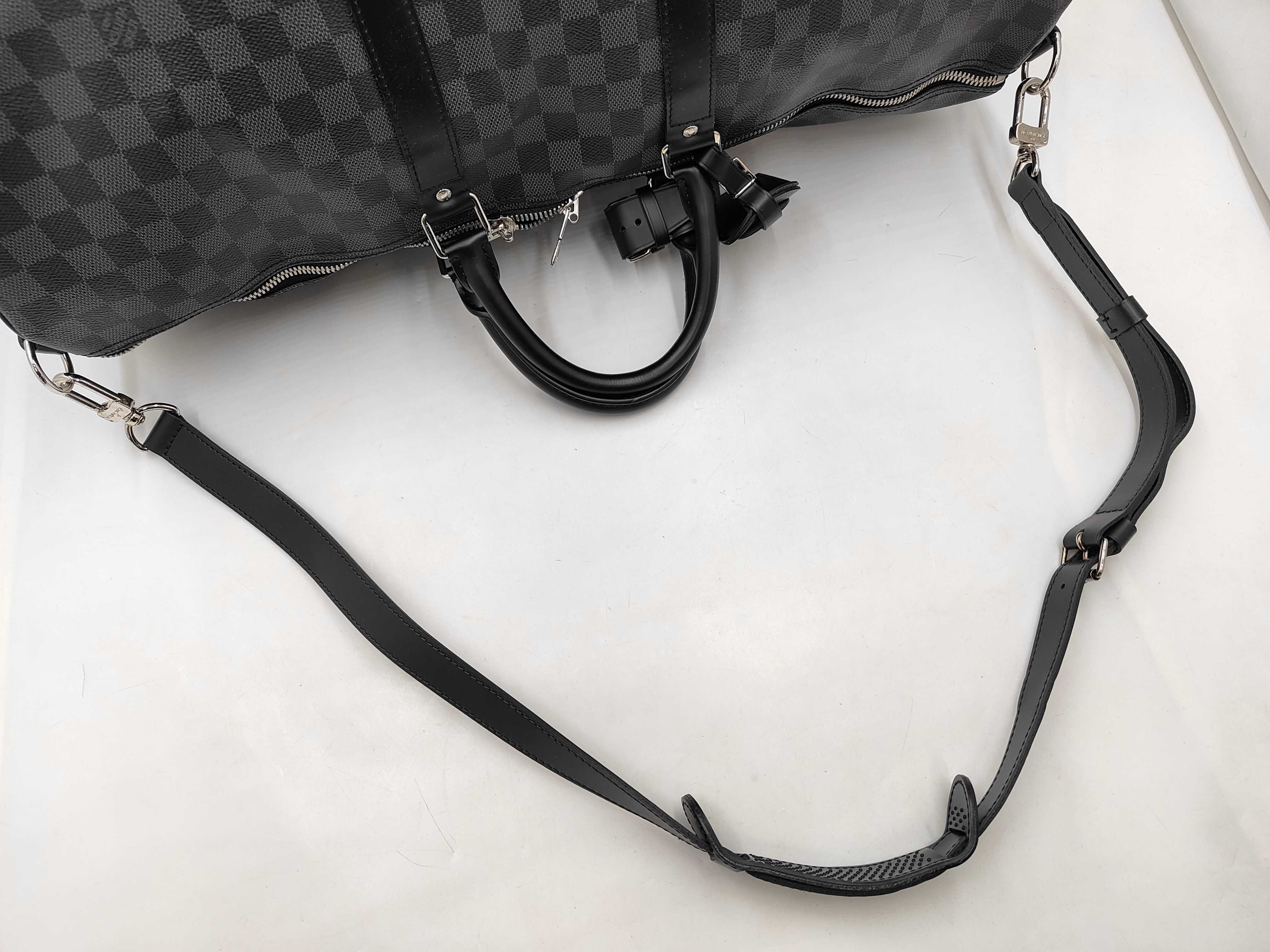 Keepall 55 Graphite Boston Bag — view 3