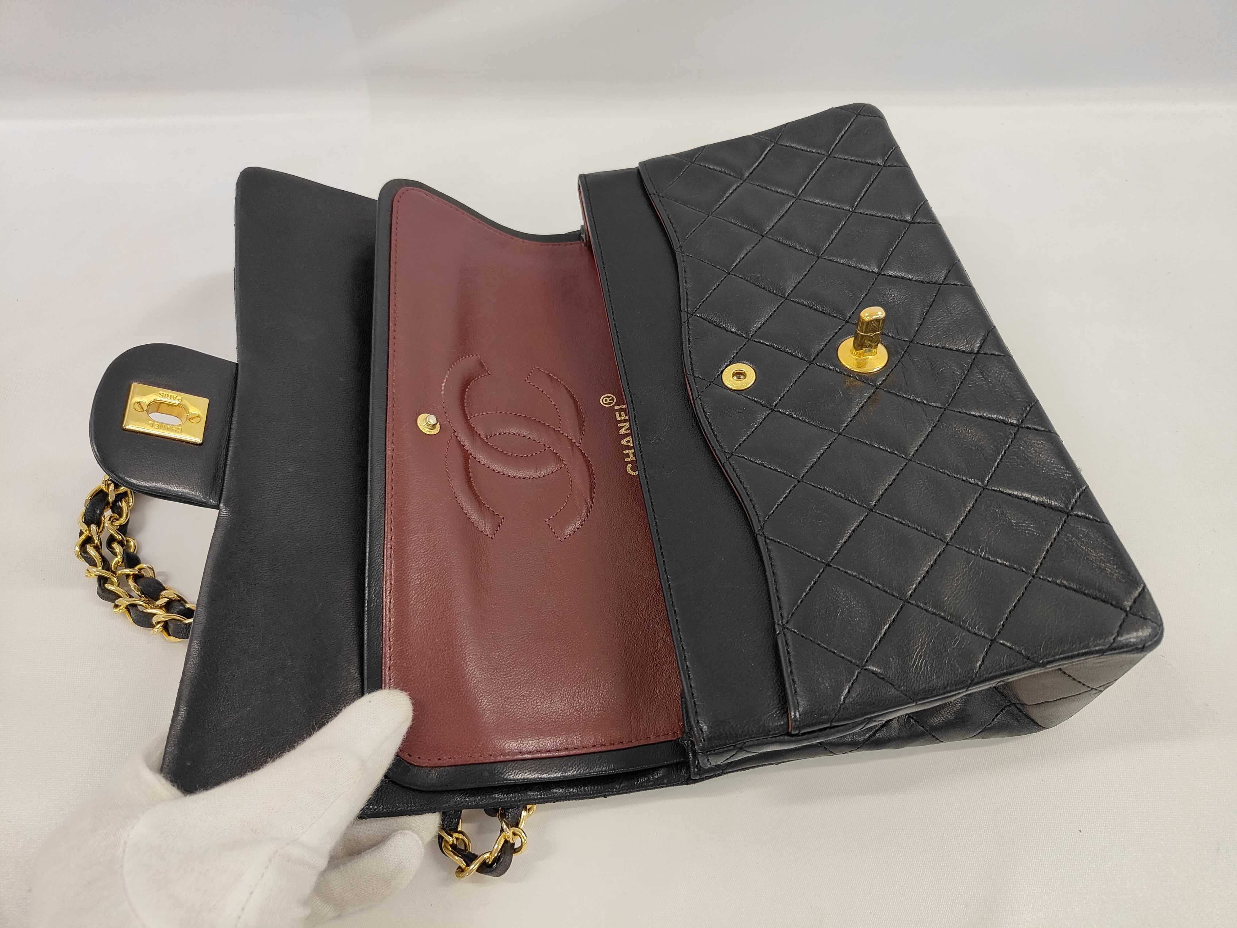 Lambskin Chanel Matelasse Handbag — view 9
