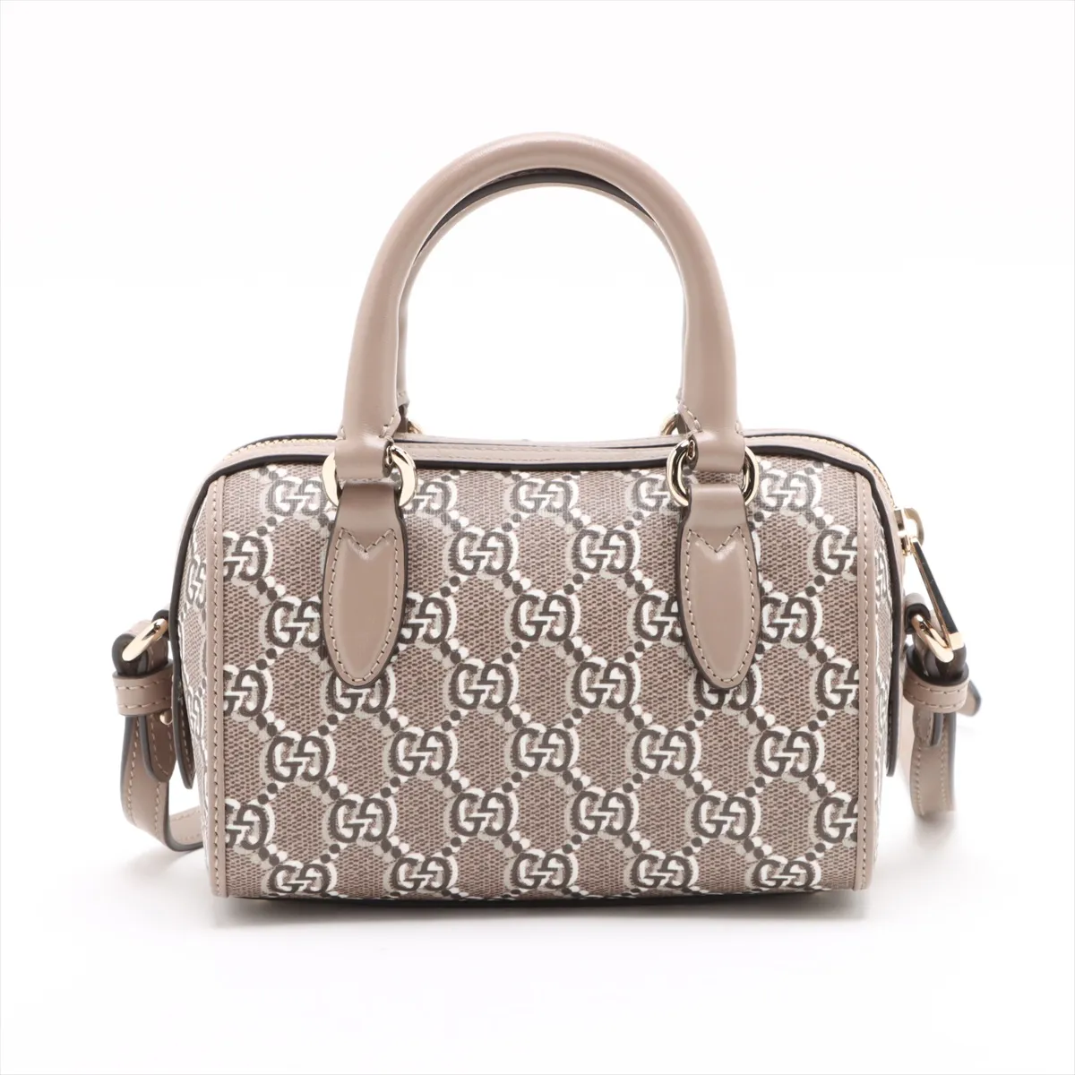 GG Super Mini PVC x Leather 2WAY Handbag Brown 795054 — view 2