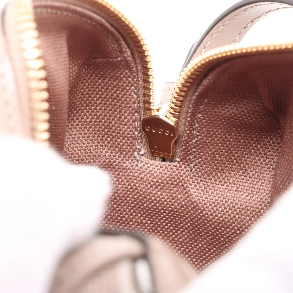GG Super Mini PVC x Leather 2WAY Handbag Brown 795054 — view 14