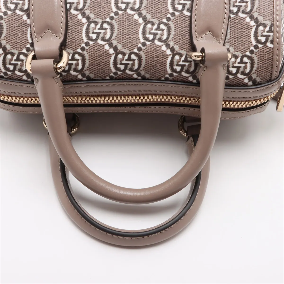 GG Super Mini PVC x Leather 2WAY Handbag Brown 795054 — view 5