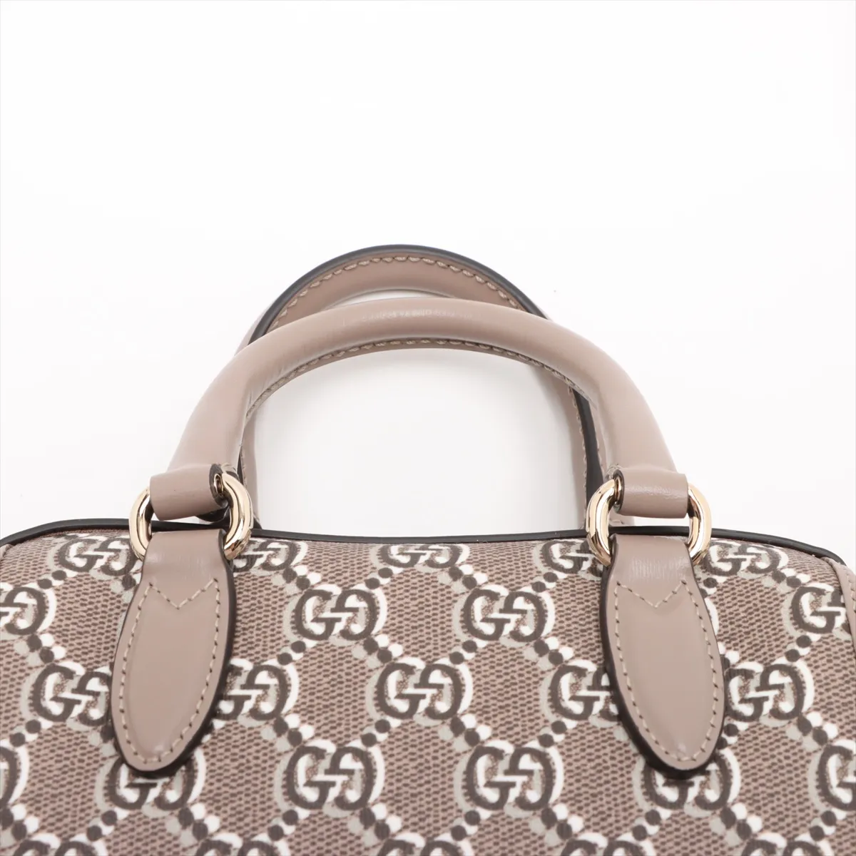 GG Super Mini PVC x Leather 2WAY Handbag Brown 795054 — view 6
