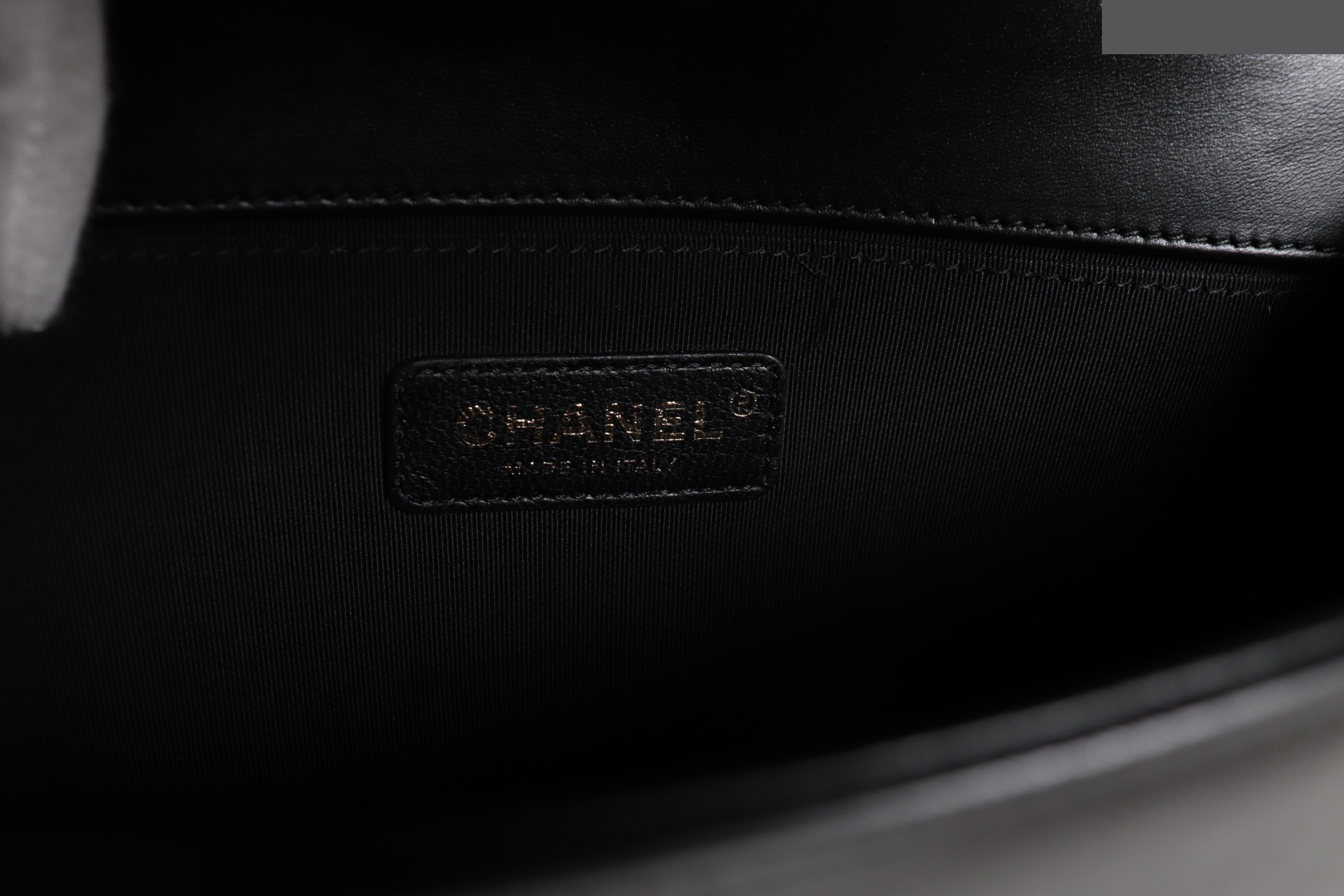 Boy Chanel Lambskin Chain Shoulder Bag, Series 23 — view 8