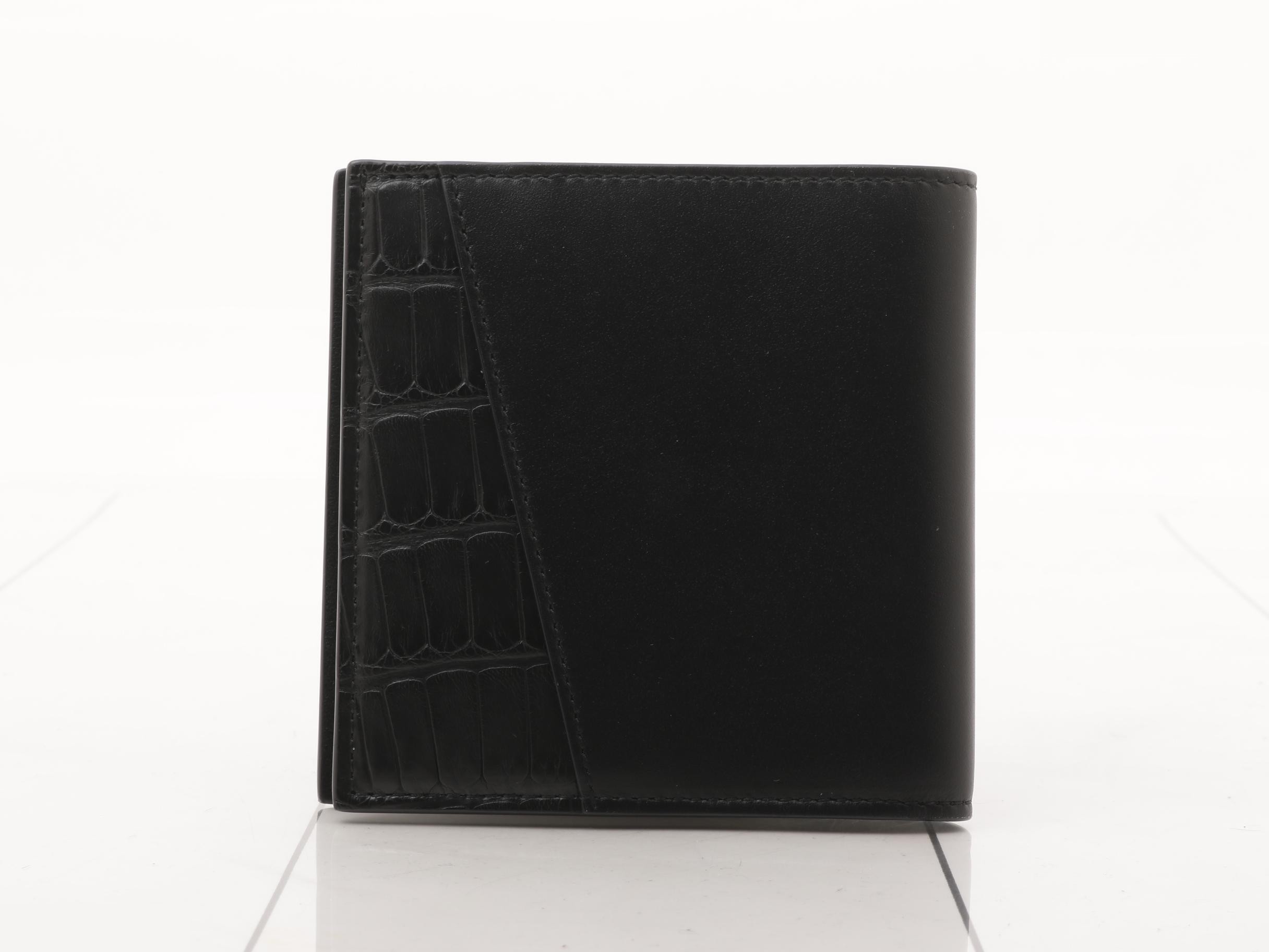 Other line bags and wallets, leather, black, wallet, unused. — view 2