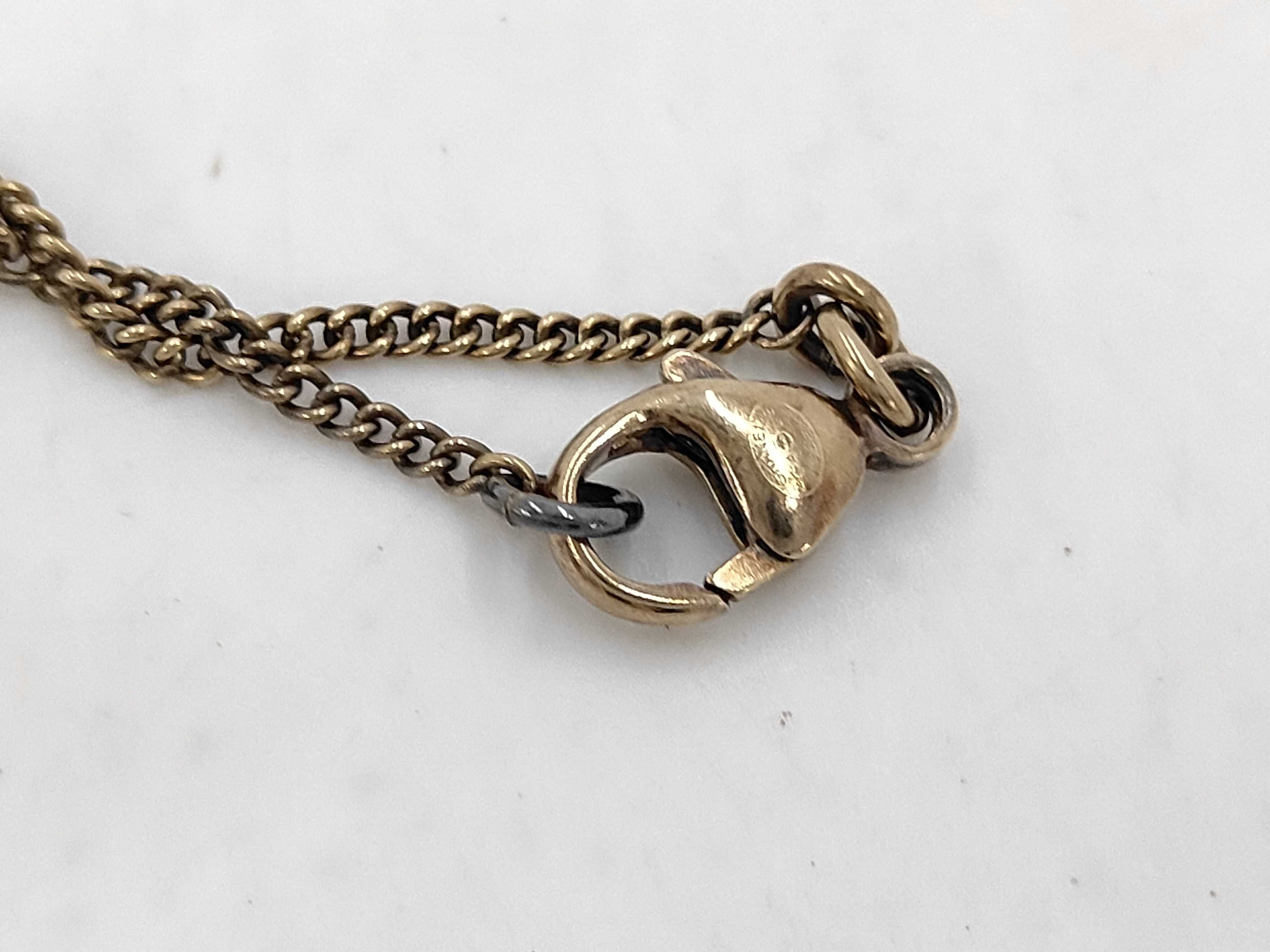 C14V Coco Mark Rhinestone Pearl Necklace — view 4
