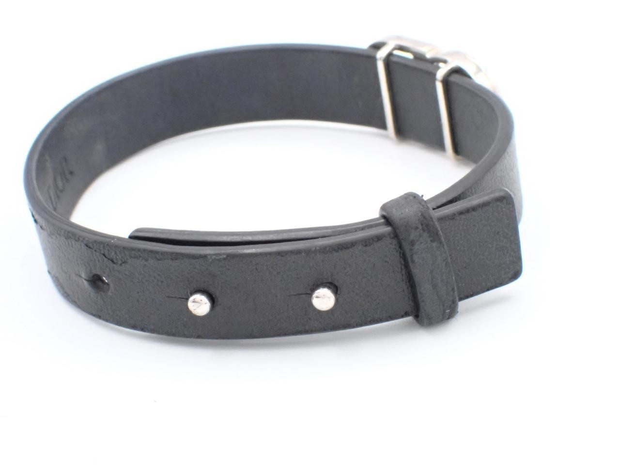 Leather Black Bracelet — view 3