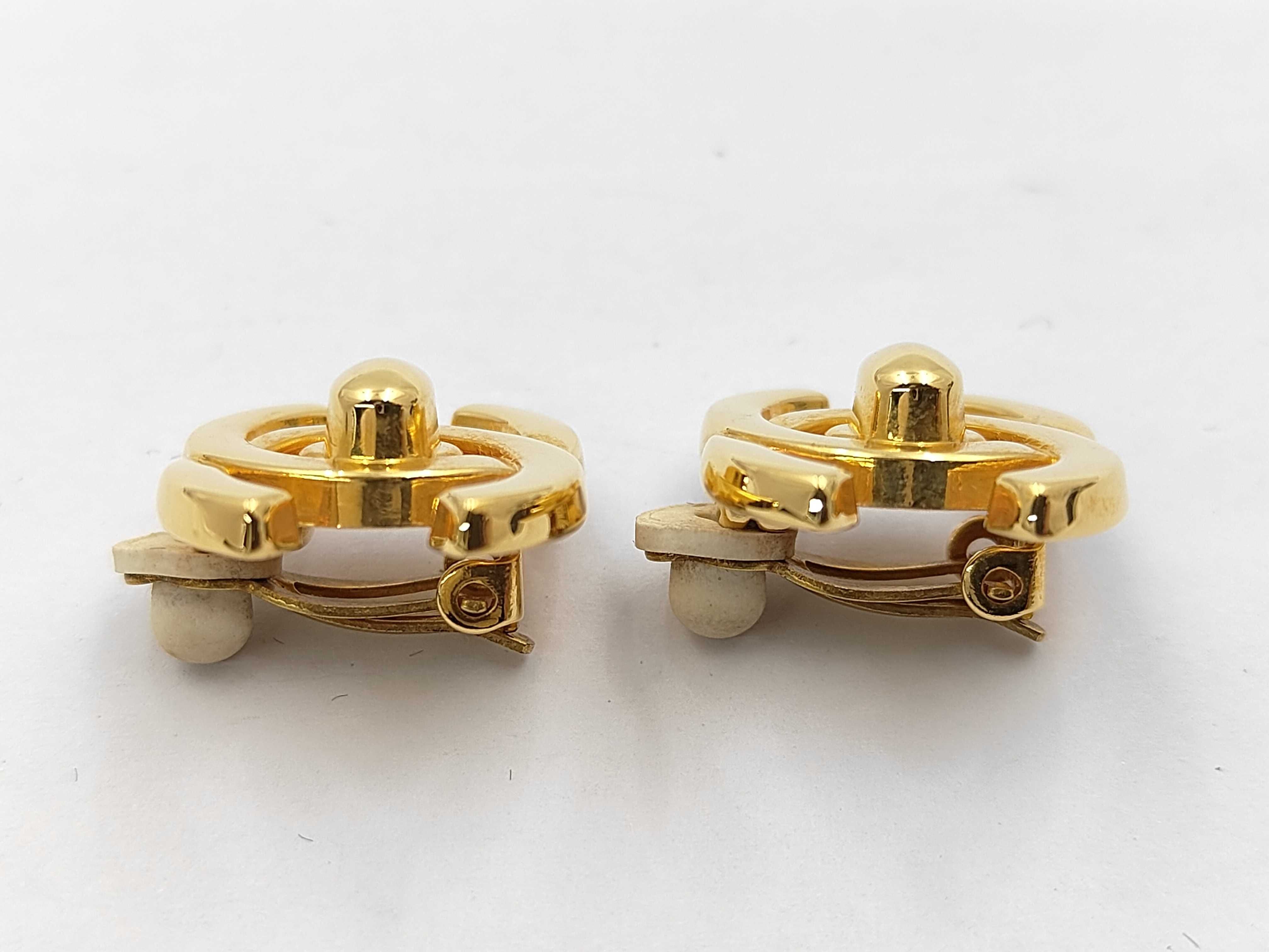 earrings with box, featuring the Coco Mark (turn-lock) design. — view 3