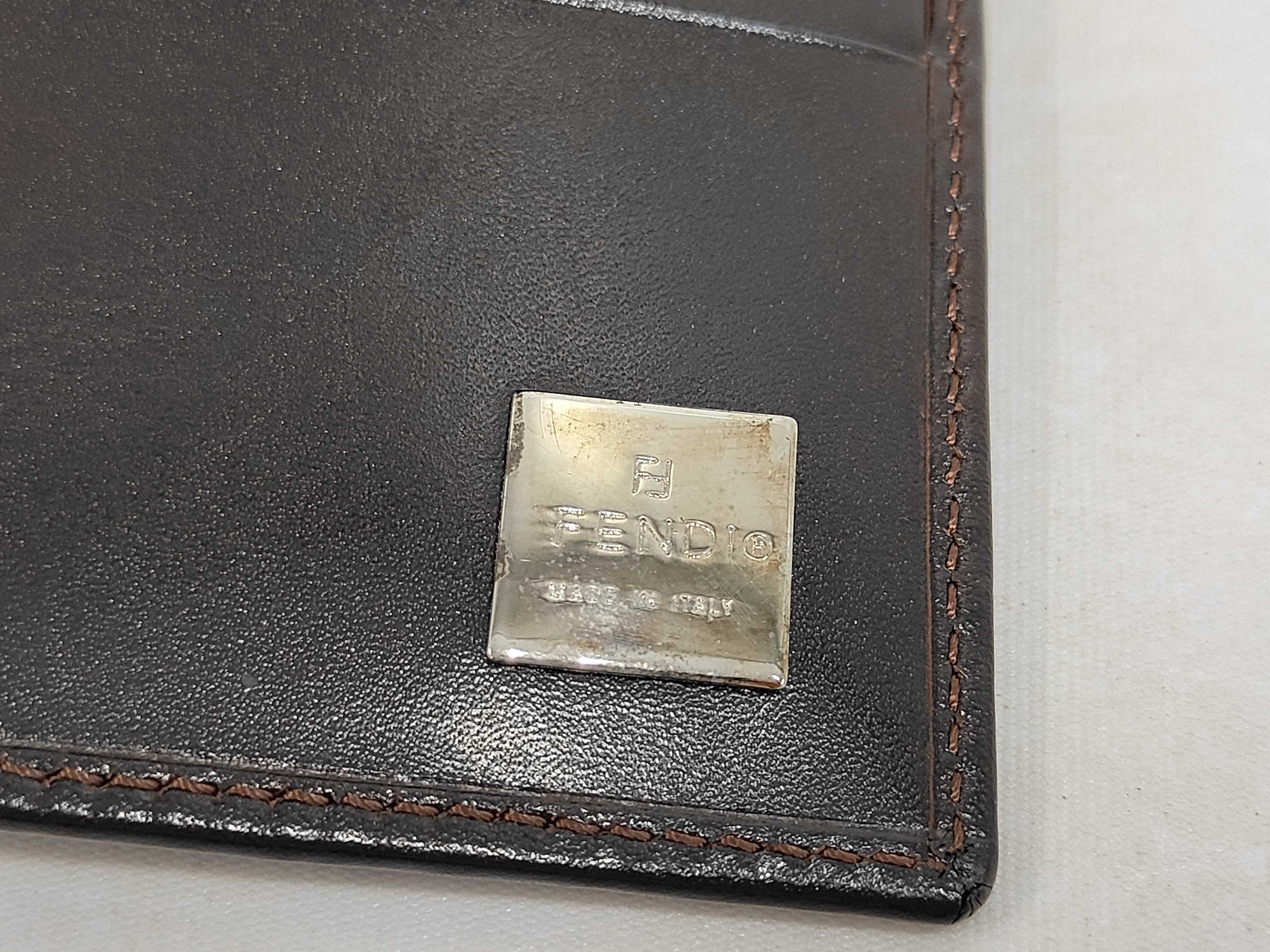 Zucca Bi-fold Wallet, Canvas, Brown — view 4