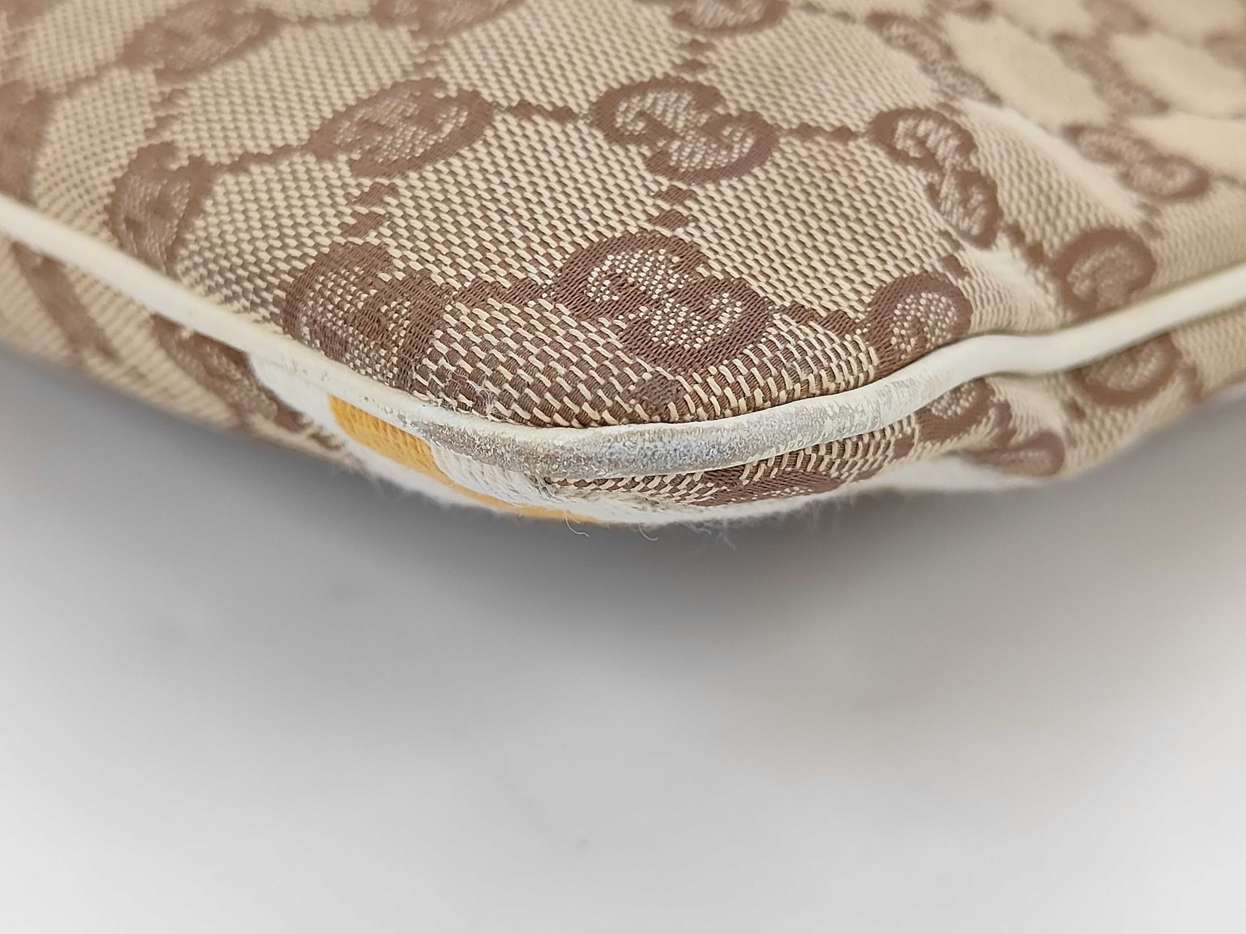 144388GG Canvas Shoulder Bag Brown White Shoulder Bag — view 4