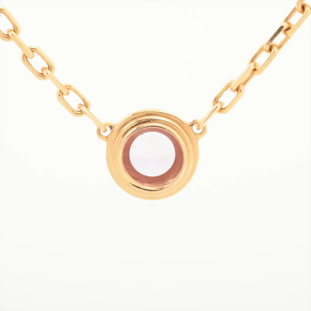 Damour Pink Sapphire Necklace, 750 (PG), 2.9g, RU1176. Minor chips and — view 2