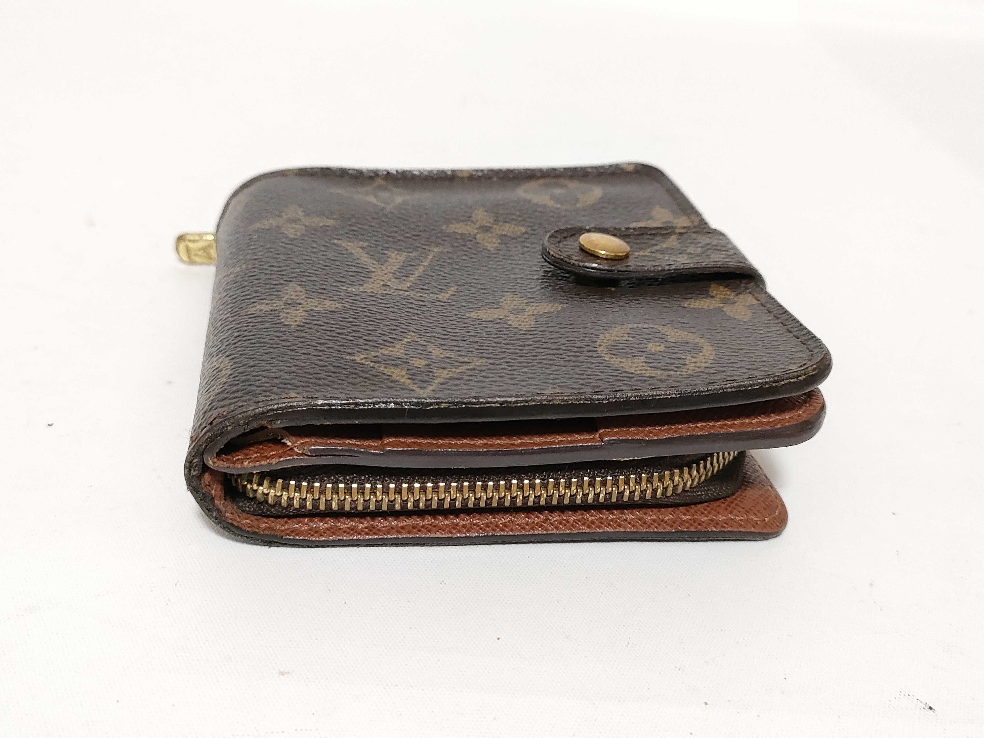Monogram Louis Vuitton Compact Zip Wallet — view 3
