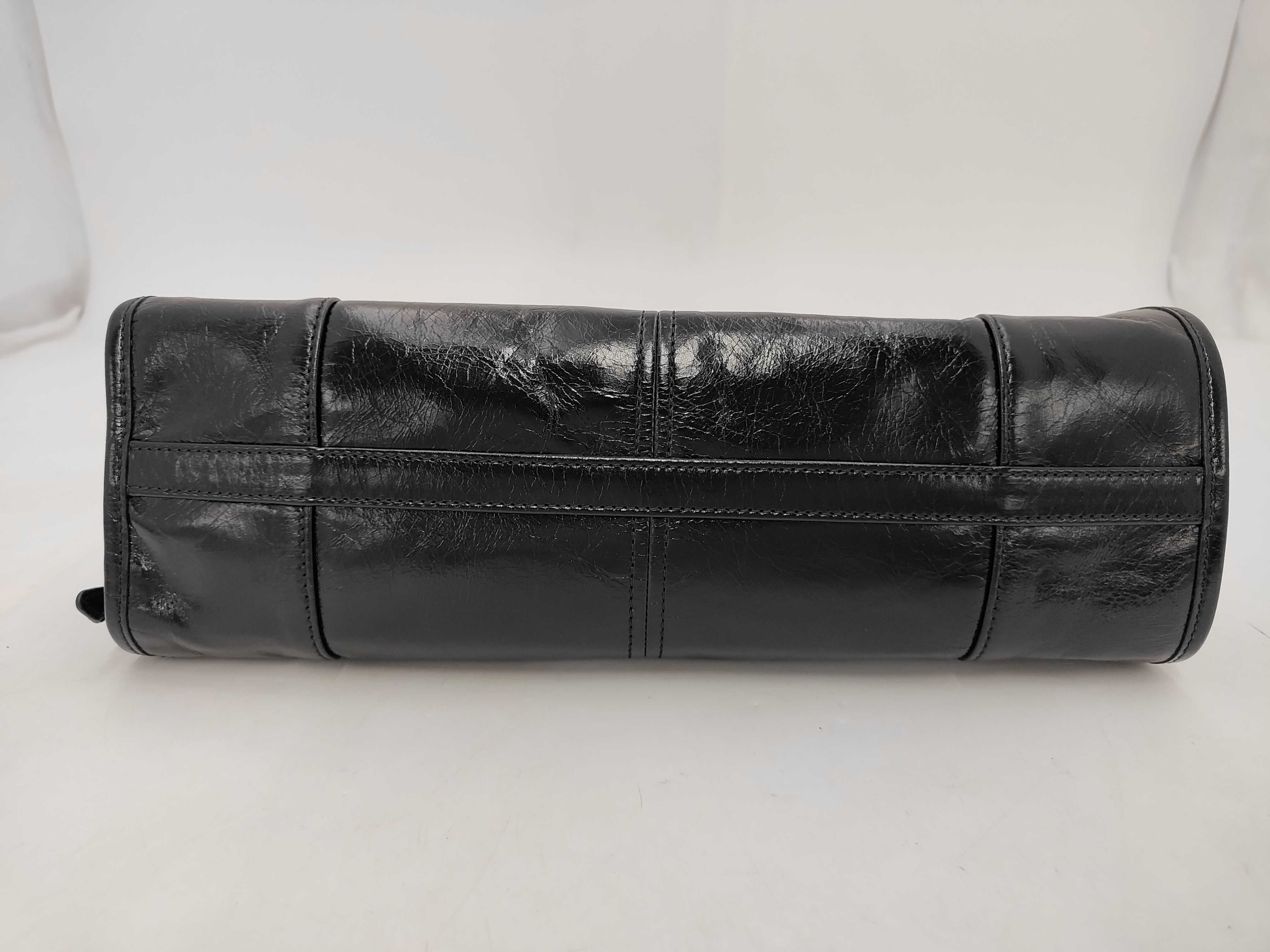 Bonnie Medium Leather Handbag, Black — view 4
