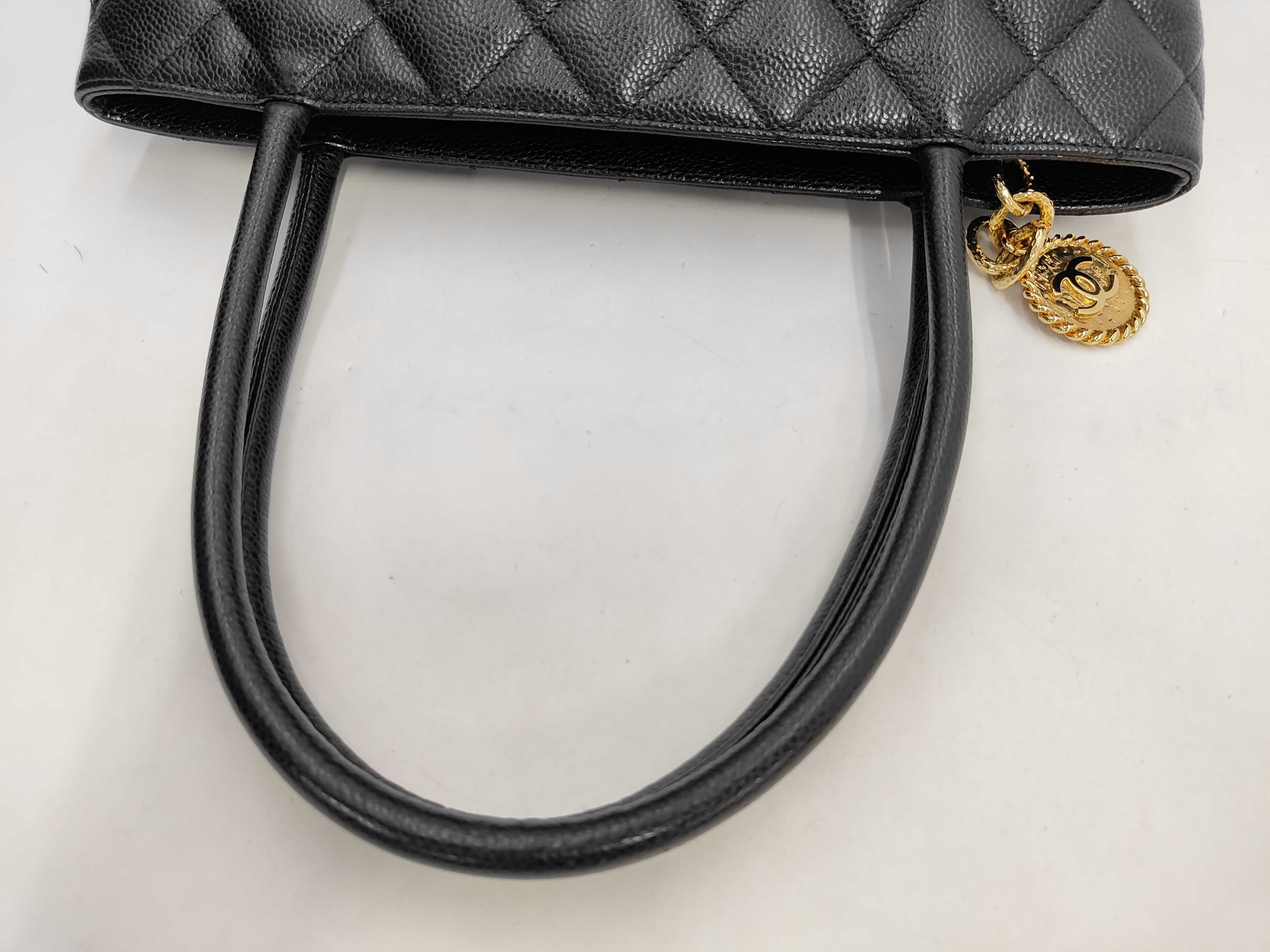 Caviar Skin Reissue Tote Bag with Gold Hardware — view 5