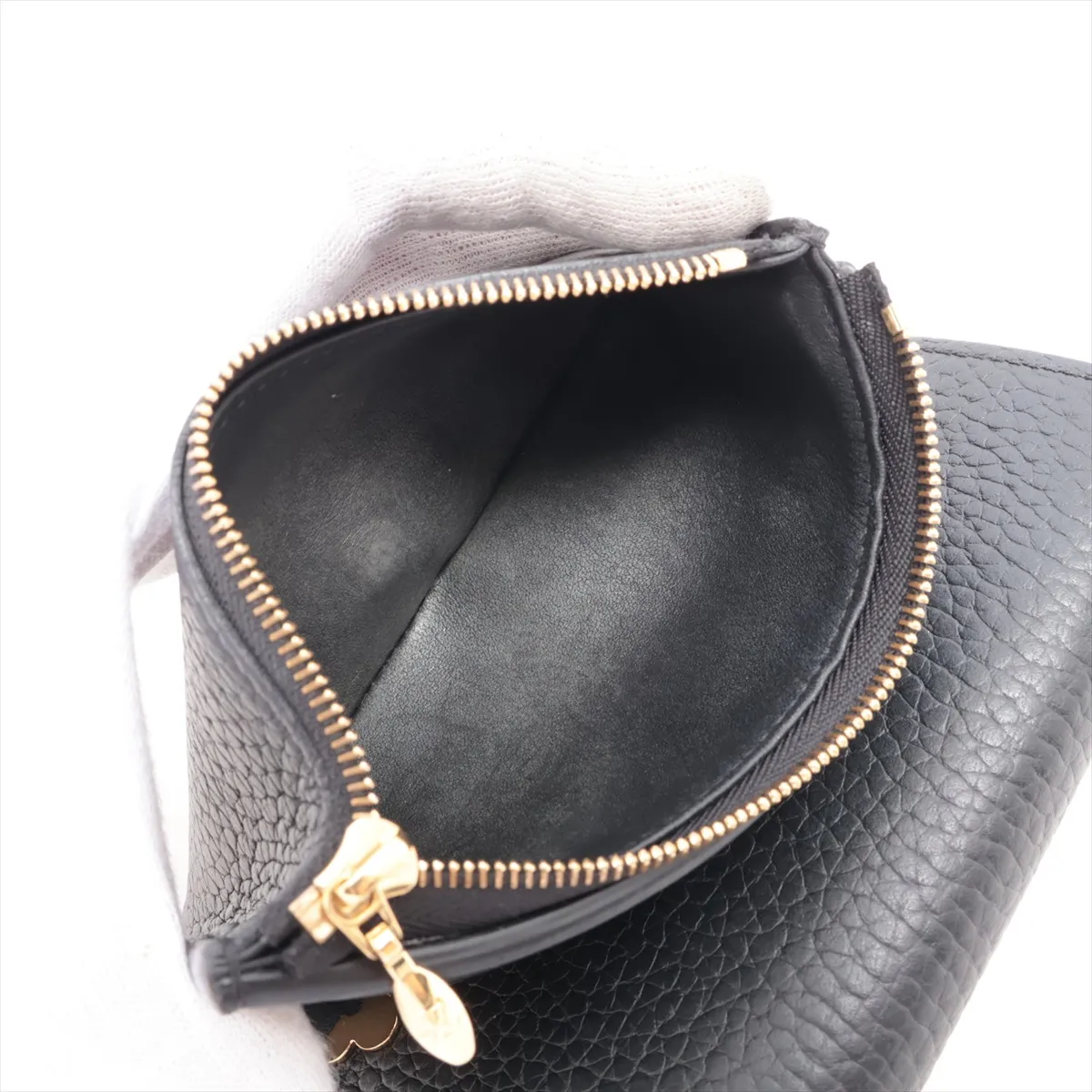 Taurillon Portefeuille Capucines Compact M82764 Noir Compact Wallet (RFID detected) — view 6