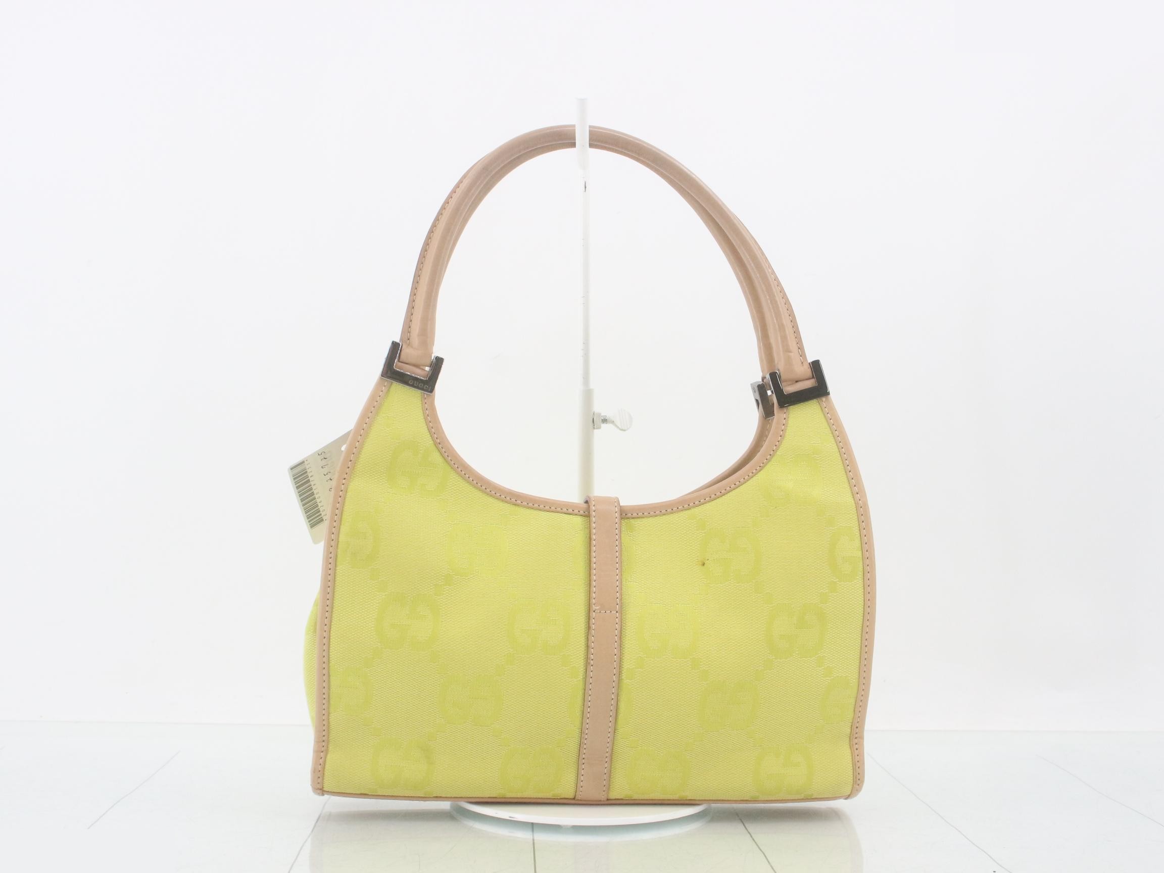 Jackie (Bag) Handbag, GG pattern, Yellow — view 2