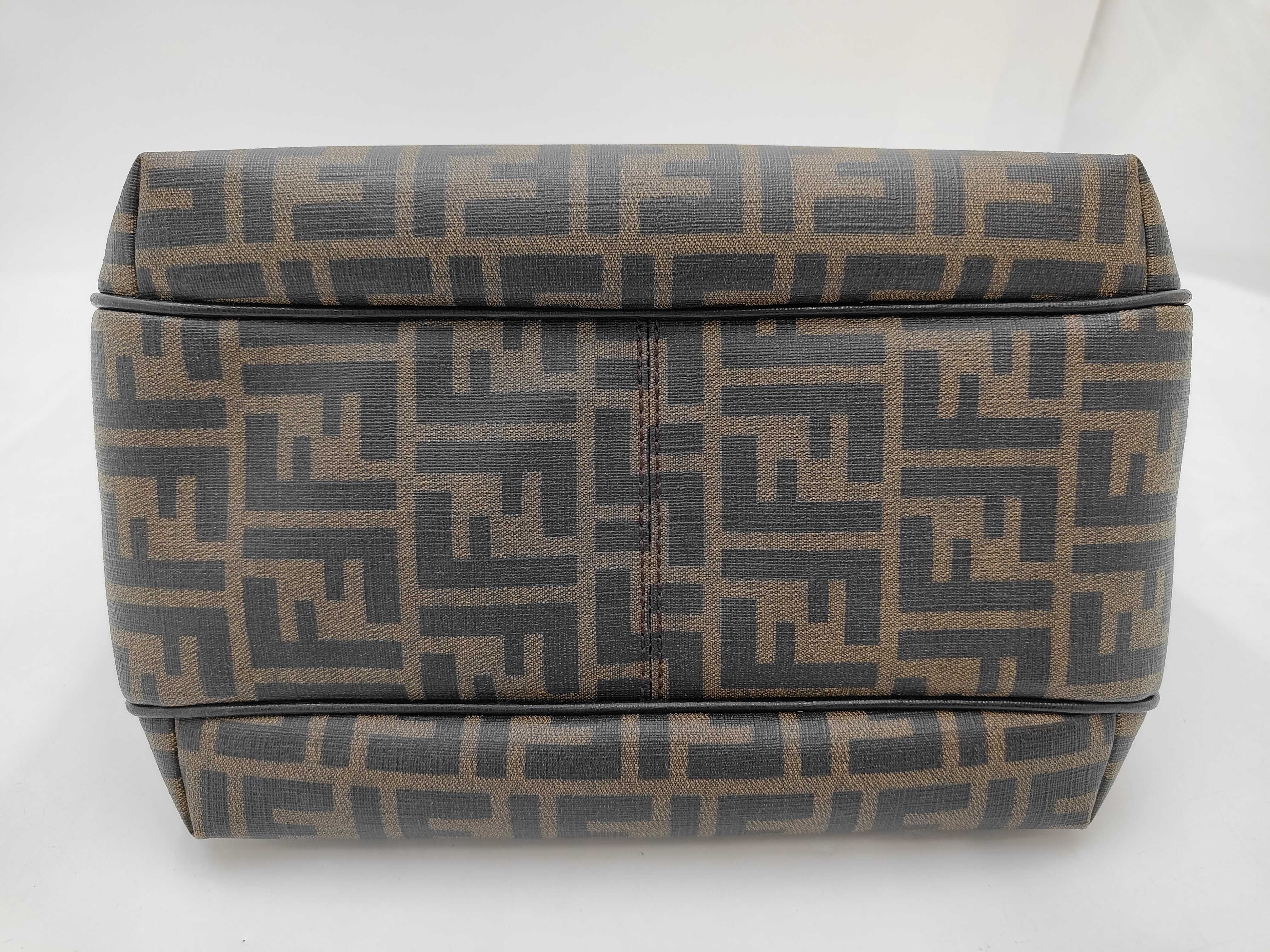 Zucca Tote Bag, PVC, Brown, with Dust Bag — view 7