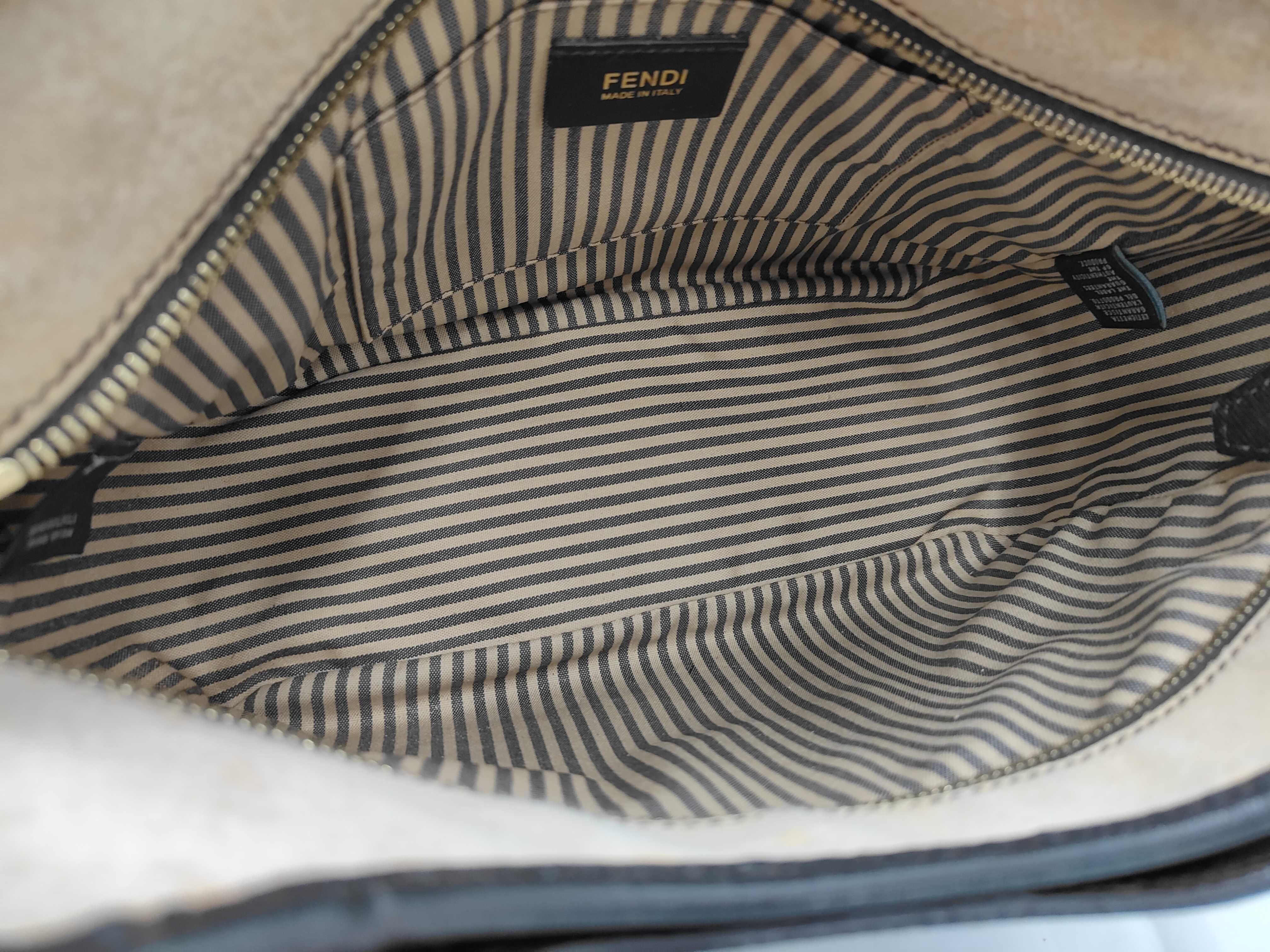 Zucca Tote Bag, PVC, Brown, with Dust Bag — view 9