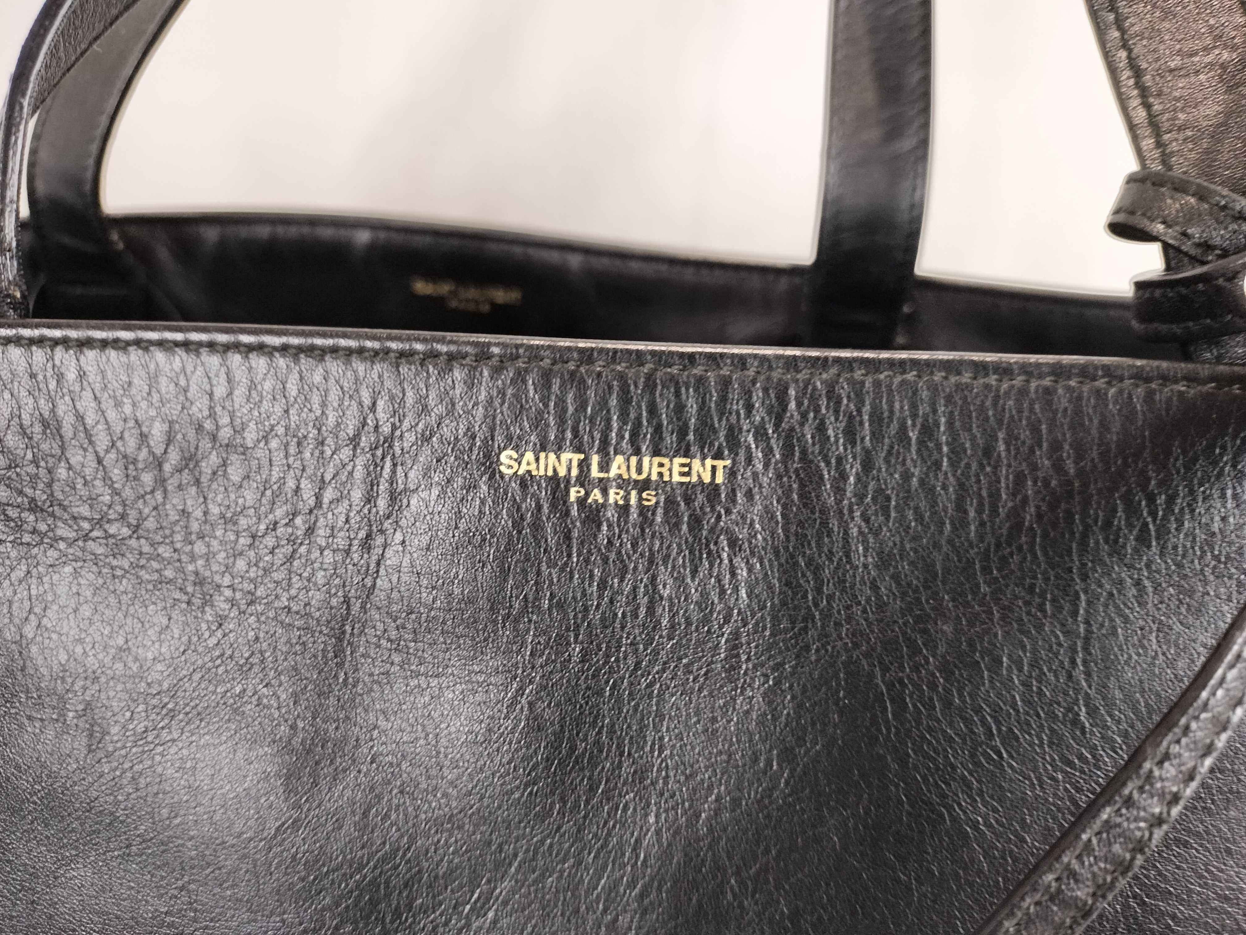 Leather Tote Handbag with Pouch — view 2
