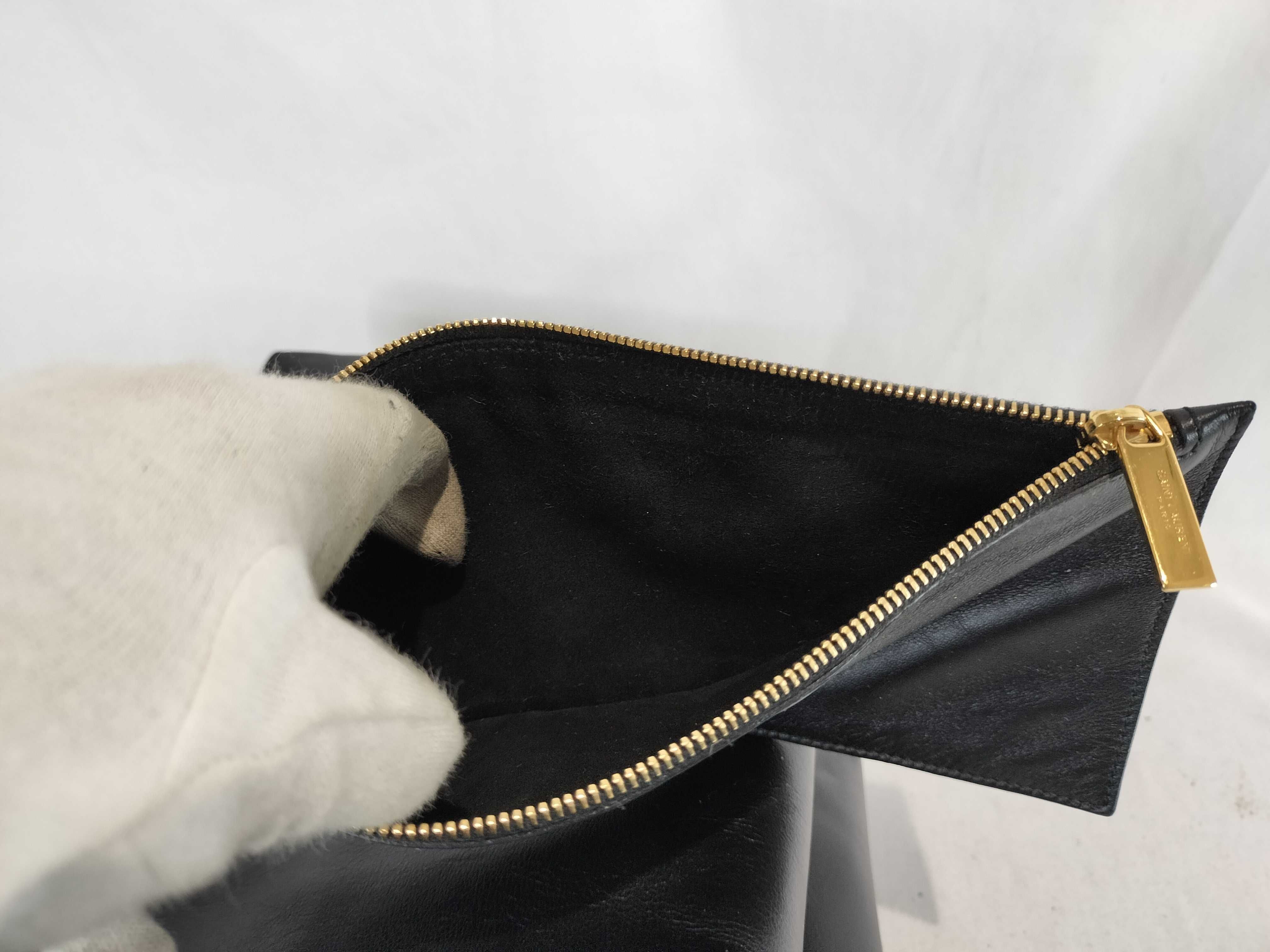 Leather Tote Handbag with Pouch — view 11