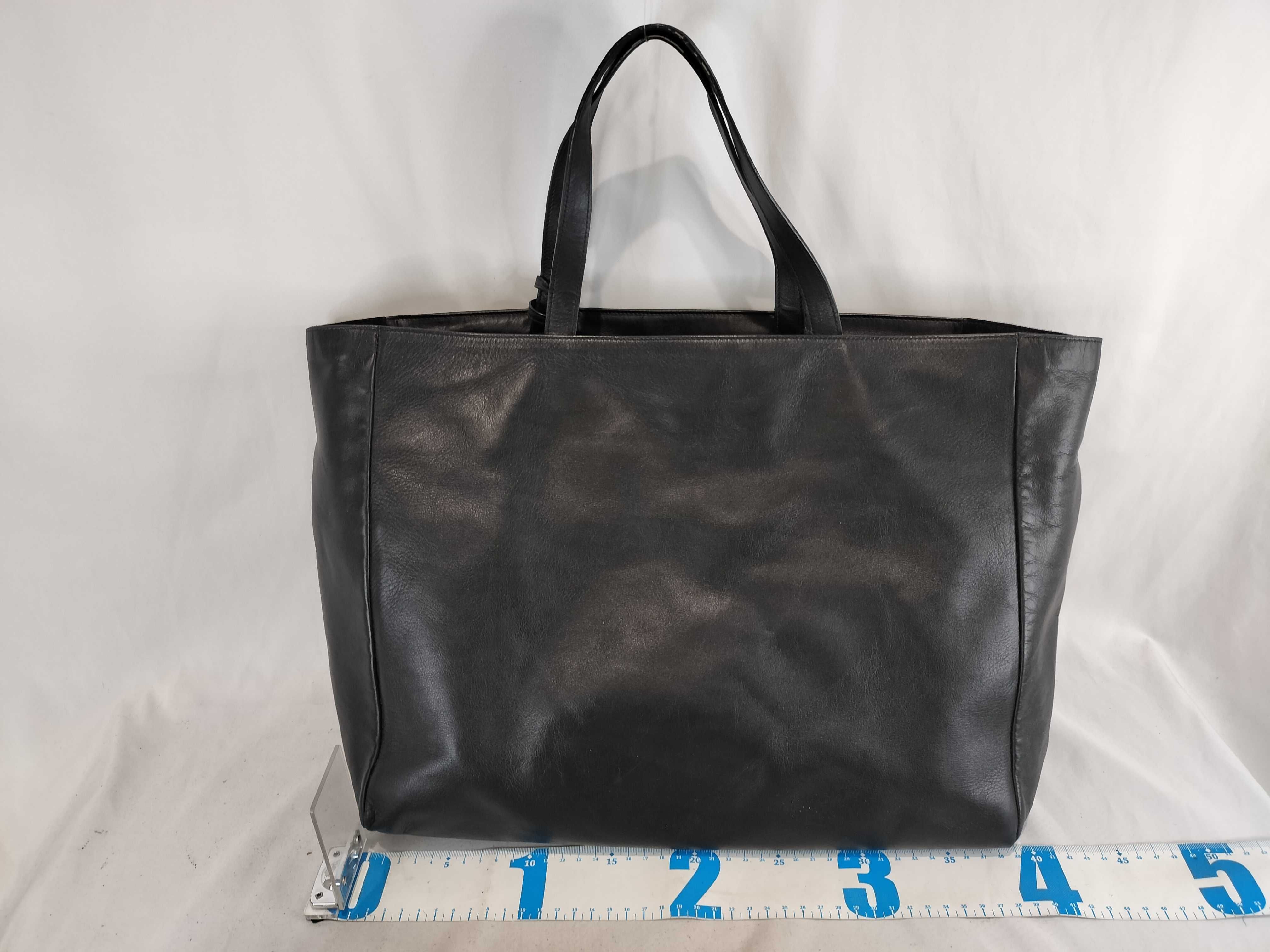 Leather Tote Handbag with Pouch — view 3