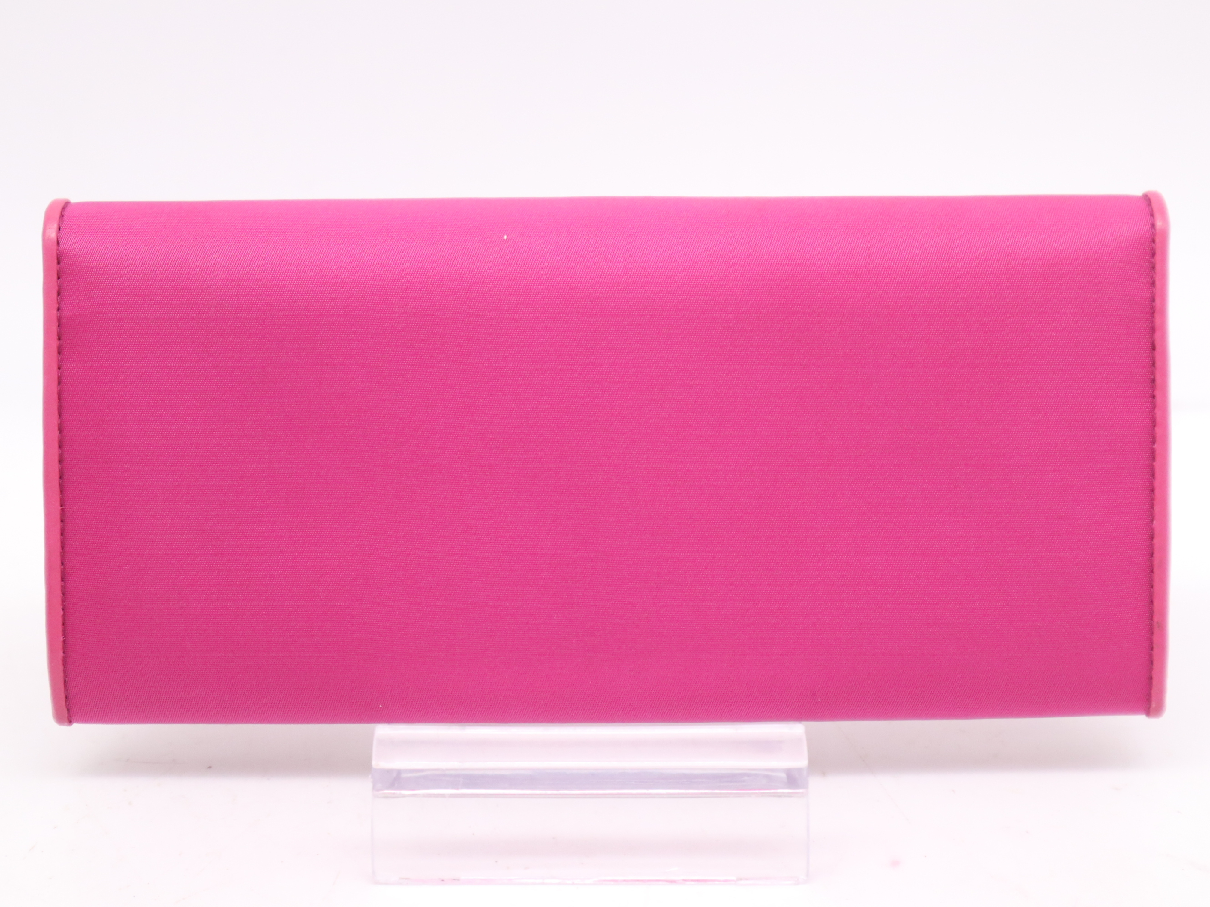 leather long wallet pink GD metal fittings with box wallet — view 2