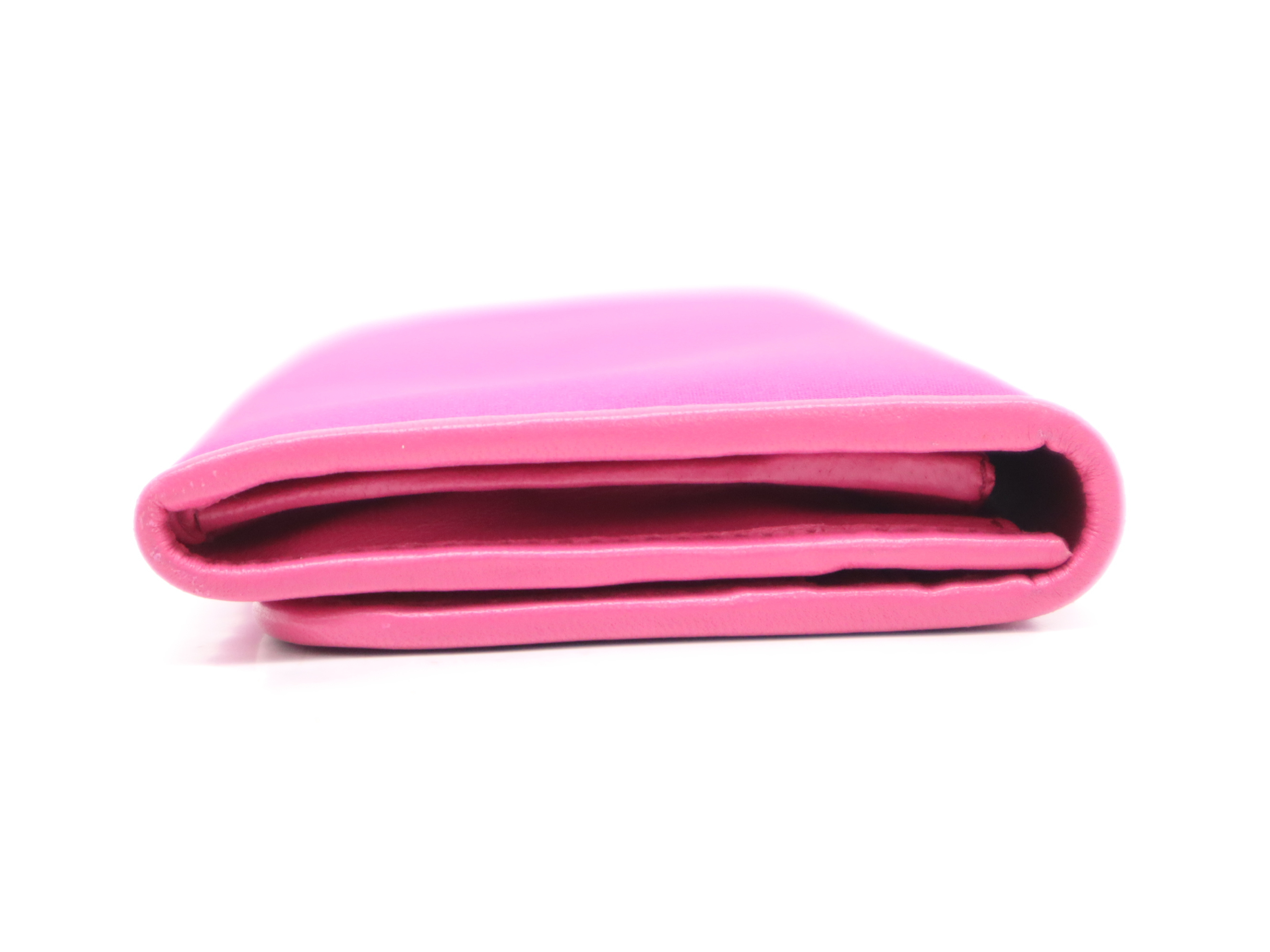 leather long wallet pink GD metal fittings with box wallet — view 5