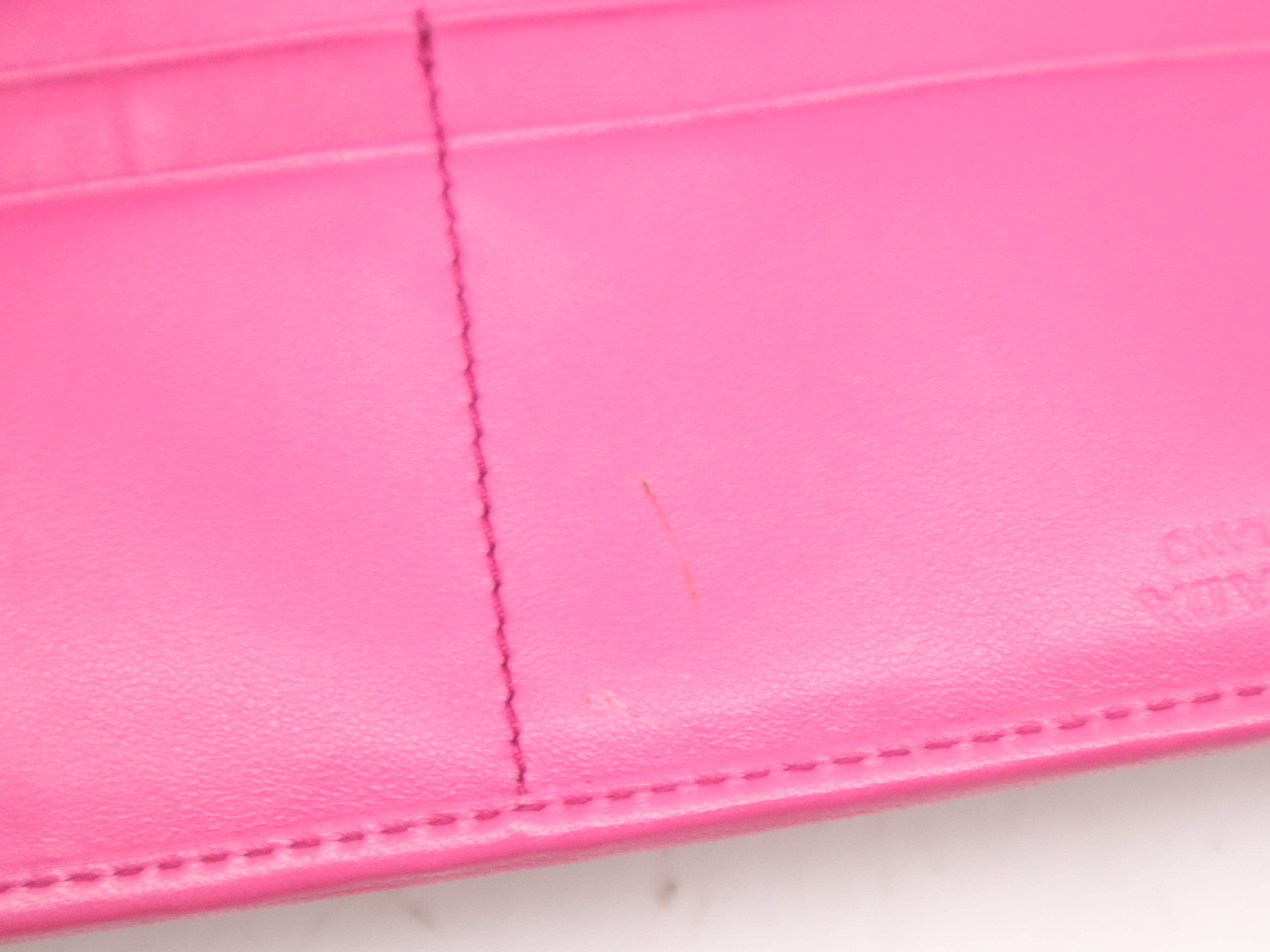 leather long wallet pink GD metal fittings with box wallet — view 9