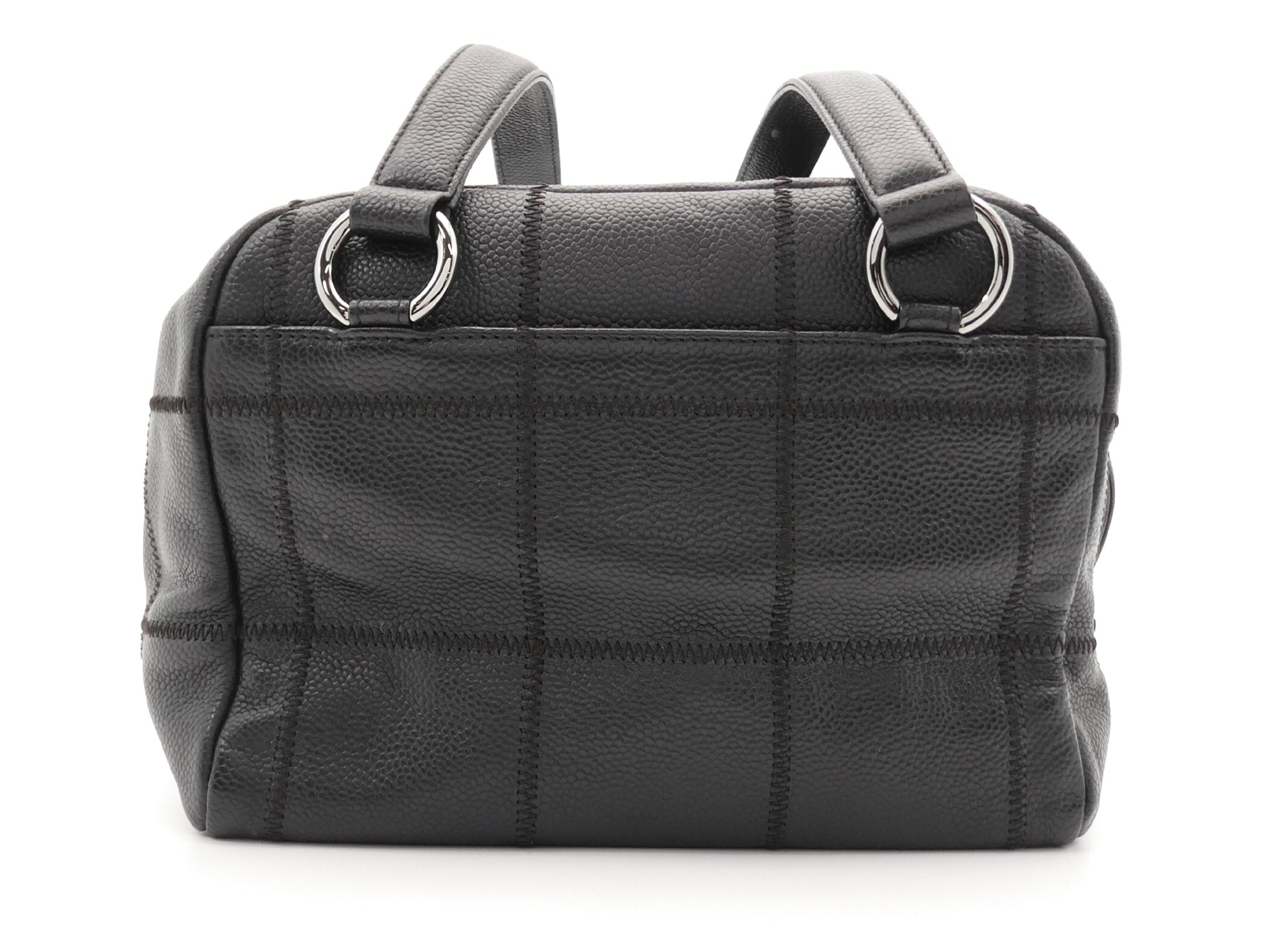Chocolate Bar Logo Caviar Skin Shoulder Bag — view 2