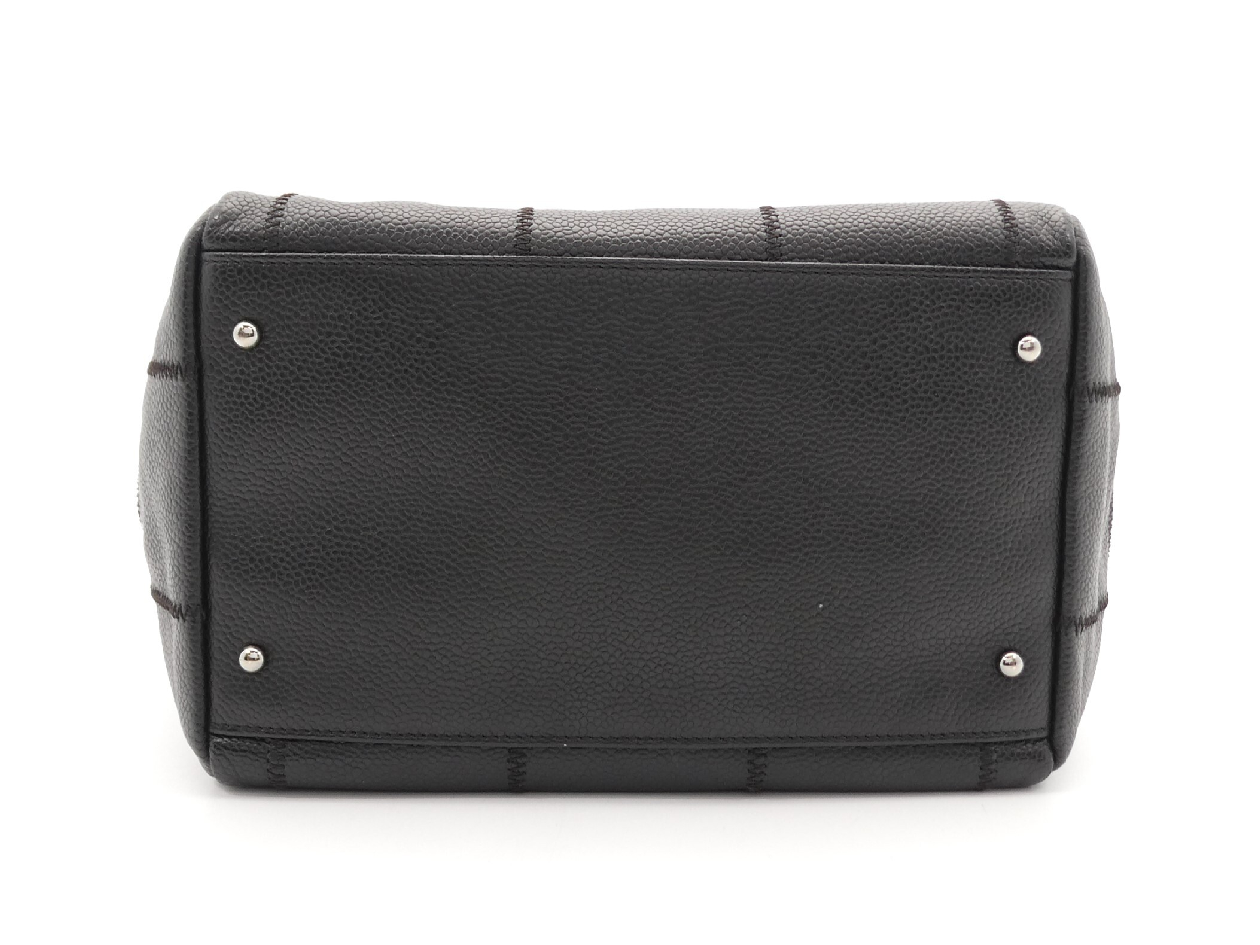 Chocolate Bar Logo Caviar Skin Shoulder Bag — view 5