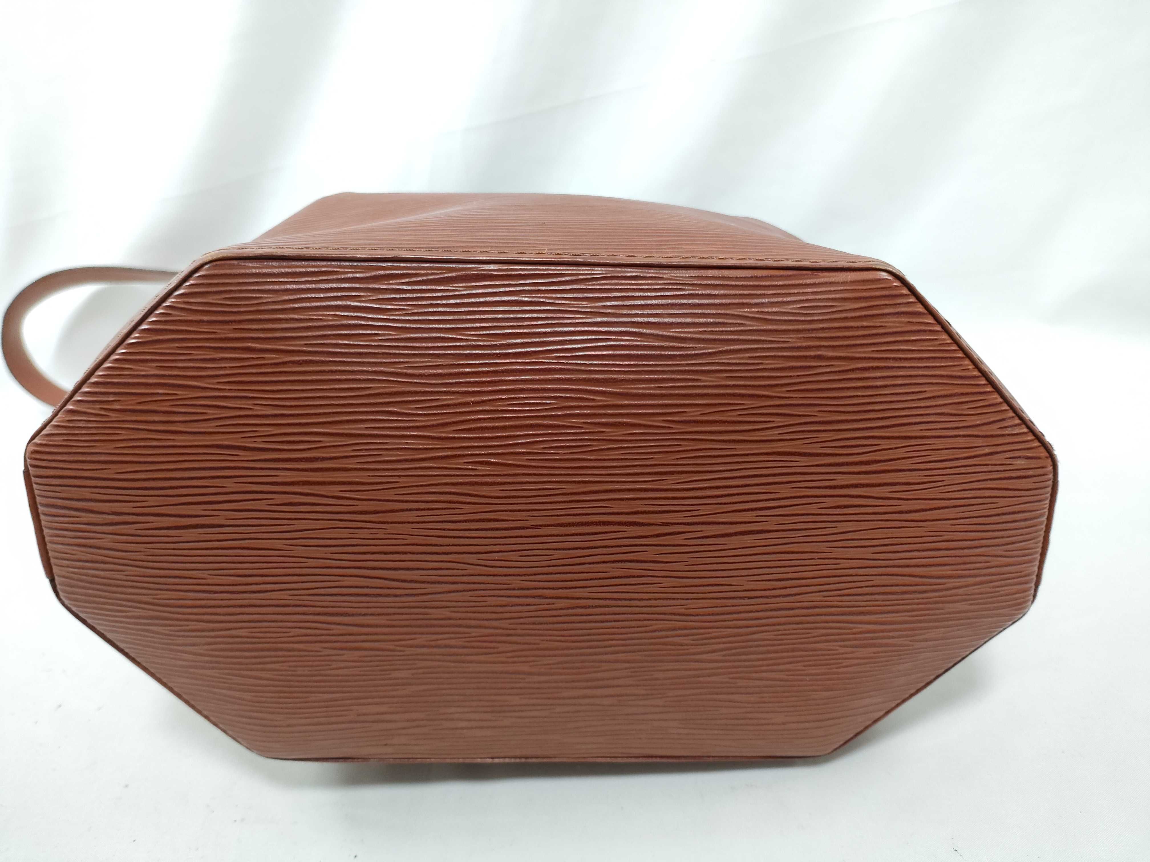 Epi Leather Cluny Brown Shoulder Bag — view 6