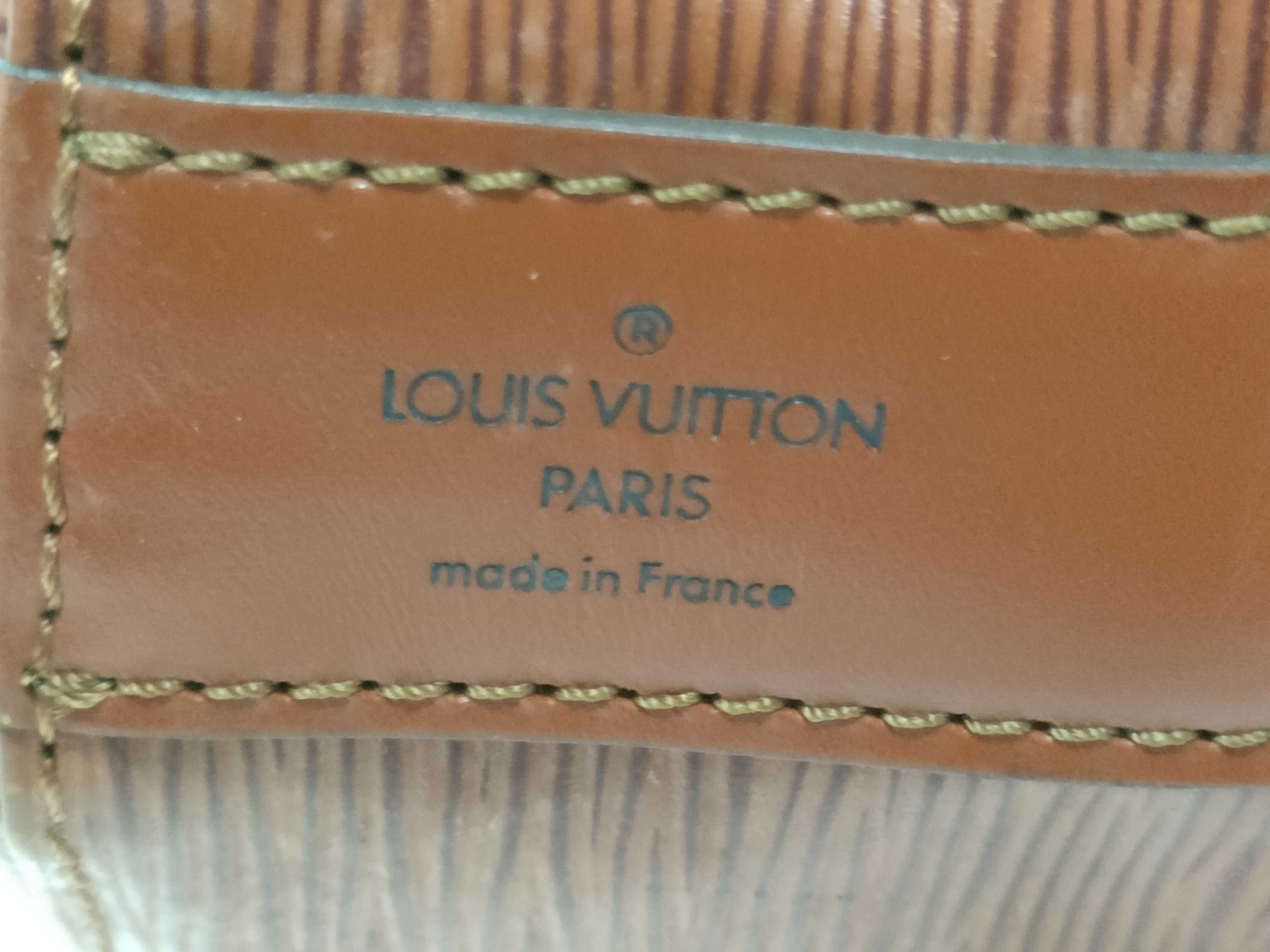 Epi Leather Cluny Brown Shoulder Bag — view 8