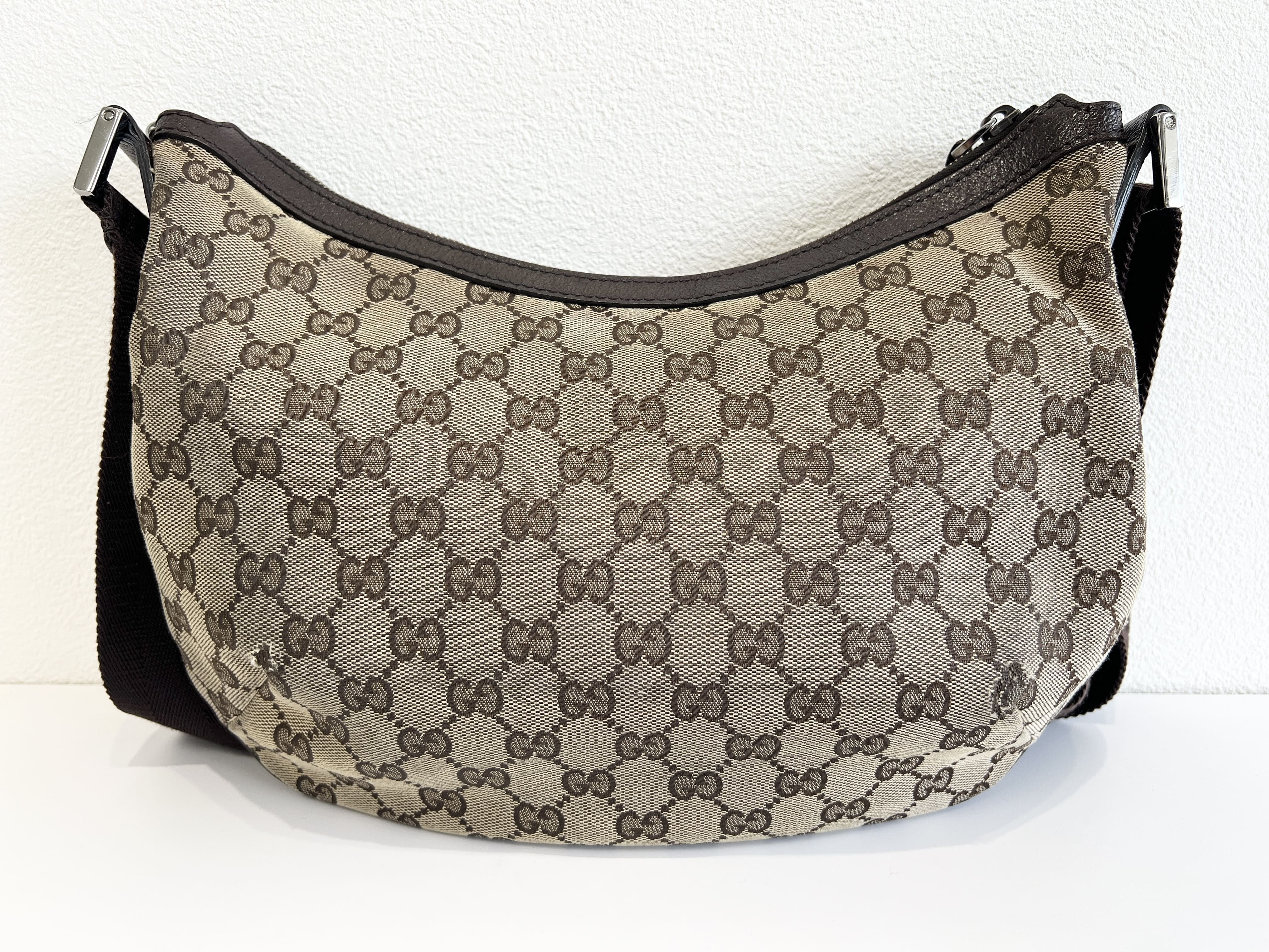 GG Canvas Leather Moon One-Shoulder Bag (Shoulder Bag) — view 2