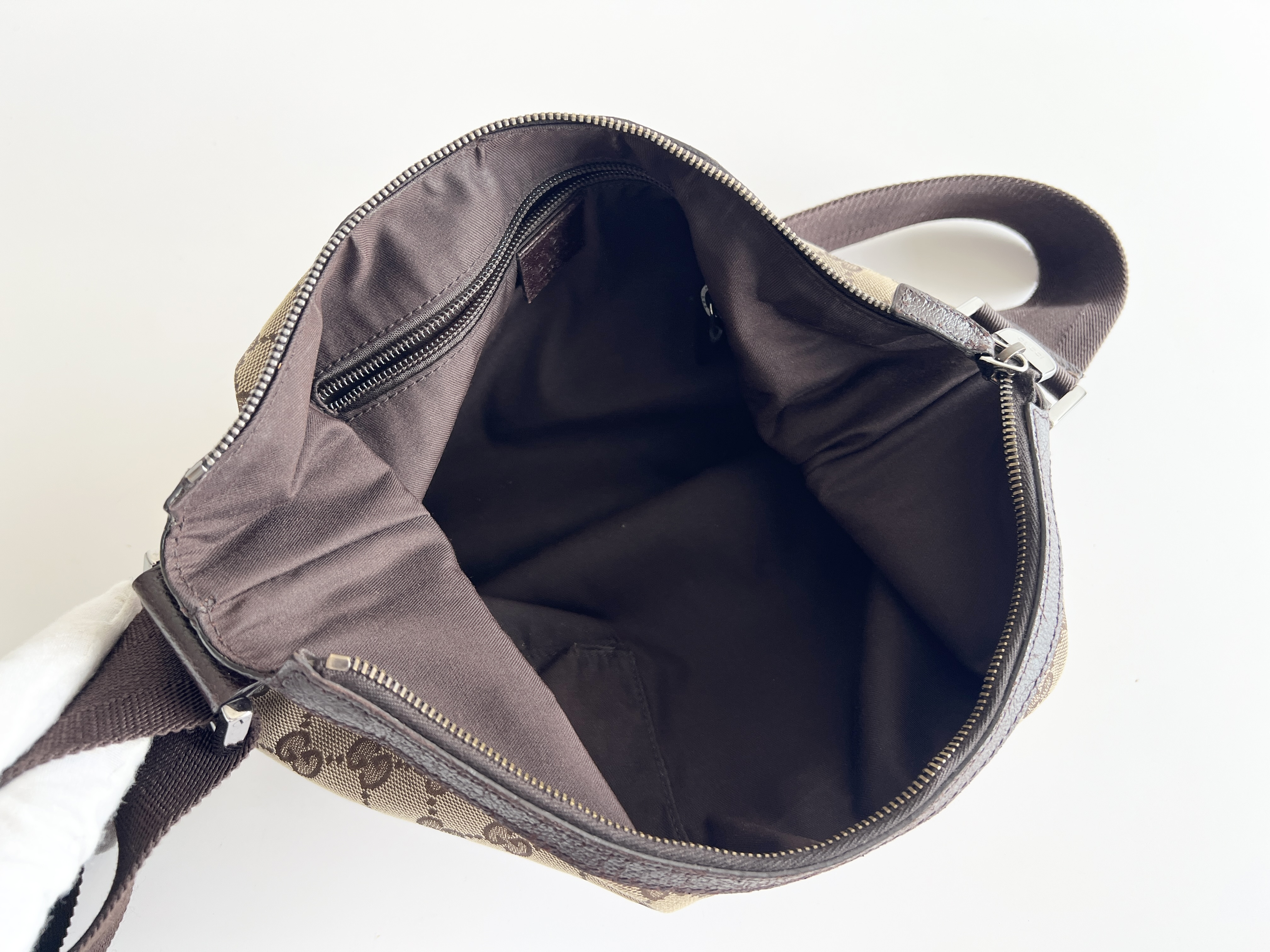 GG Canvas Leather Moon One-Shoulder Bag (Shoulder Bag) — view 4