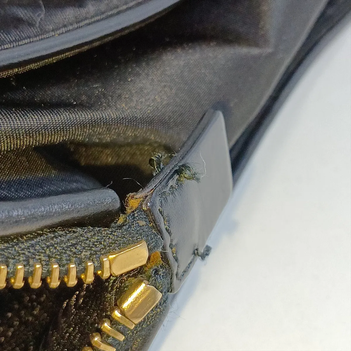 Tessuto Nylon x Leather Handbag, Black, Unsigned Guarantee Card — view 13