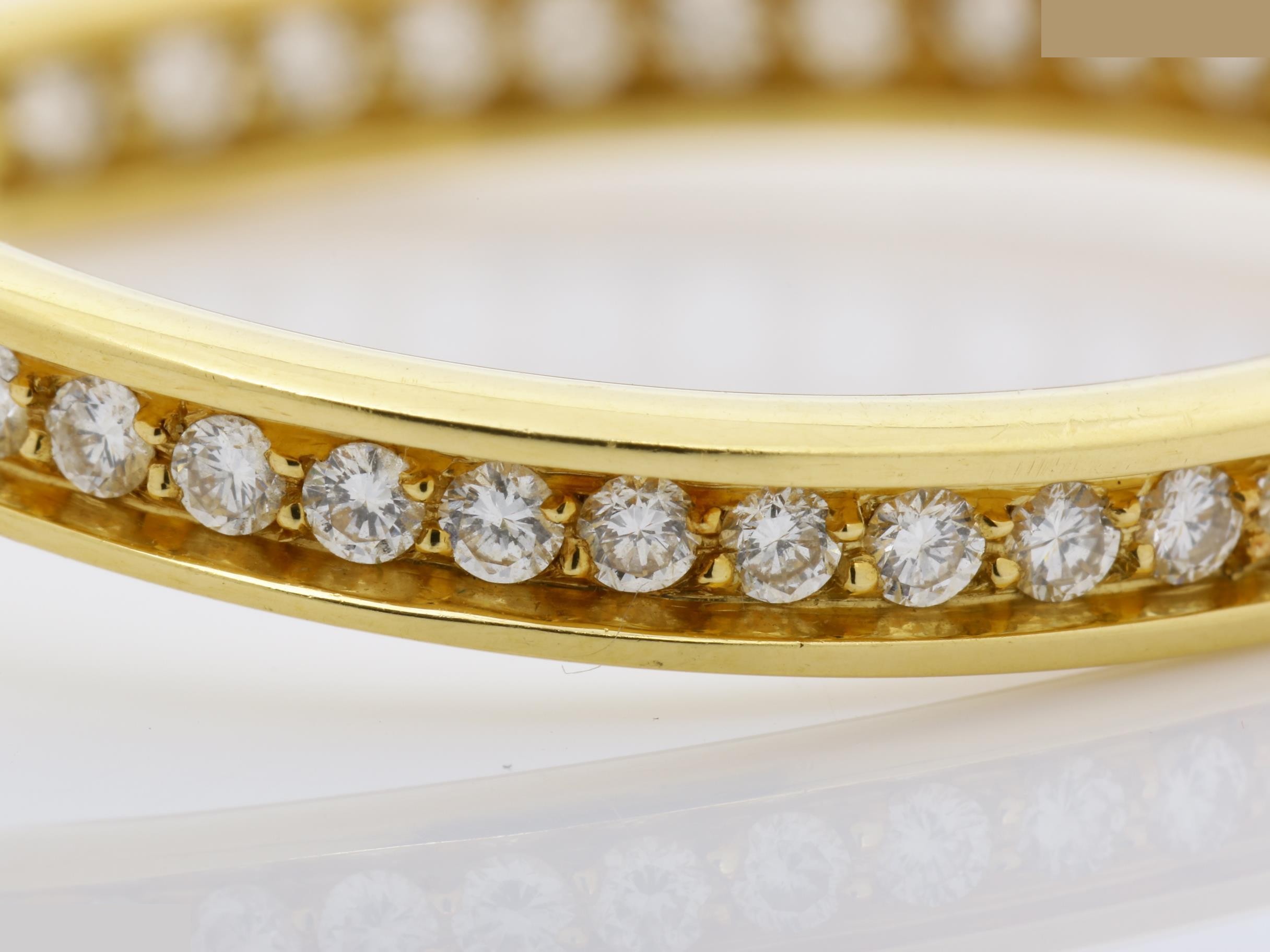 Classic Line (Precious Metal) Earrings, K18YG, Diamond, 18.3g, 750 — view 2